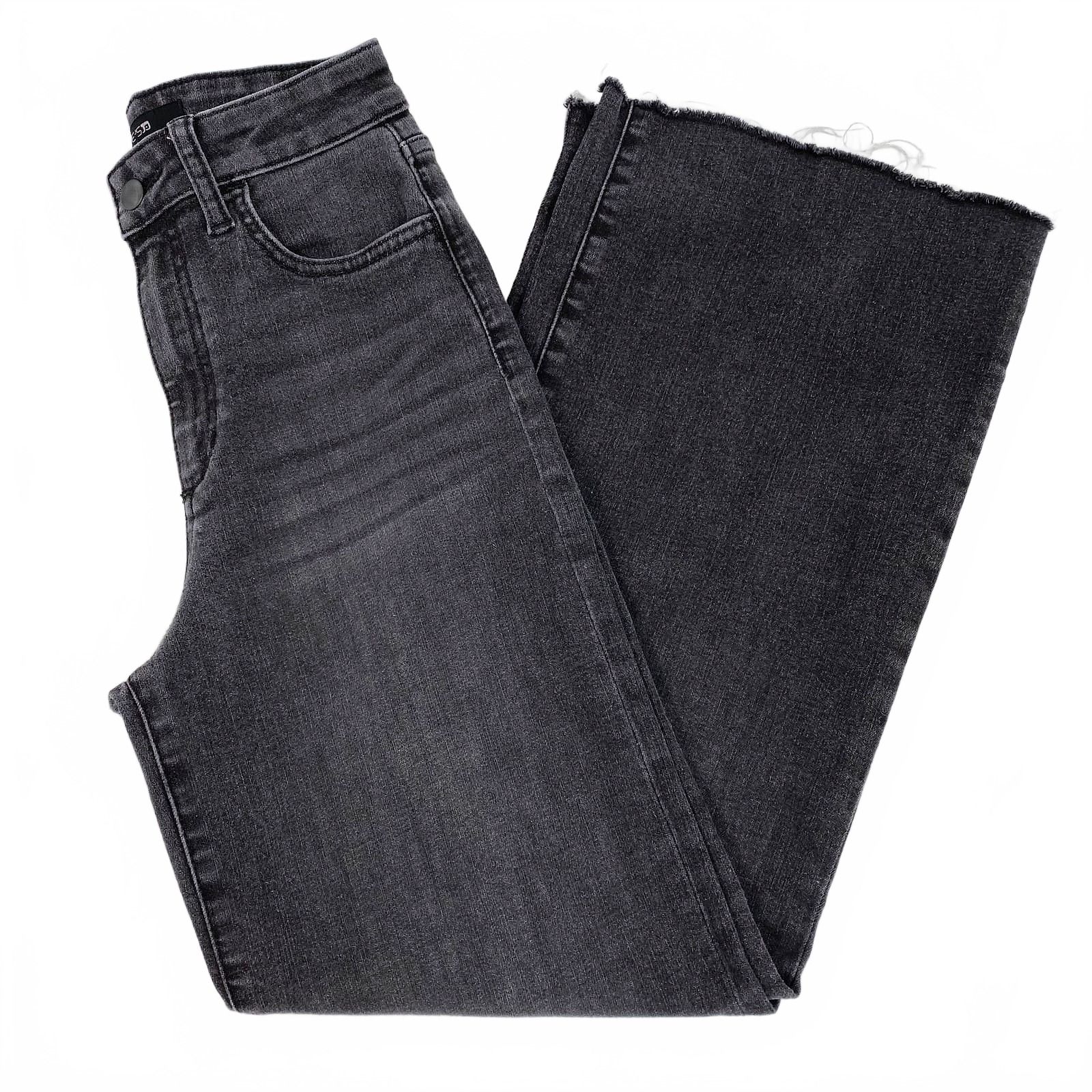 Joe's Jeans Black Persephone Wide Leg Ankle Jeans