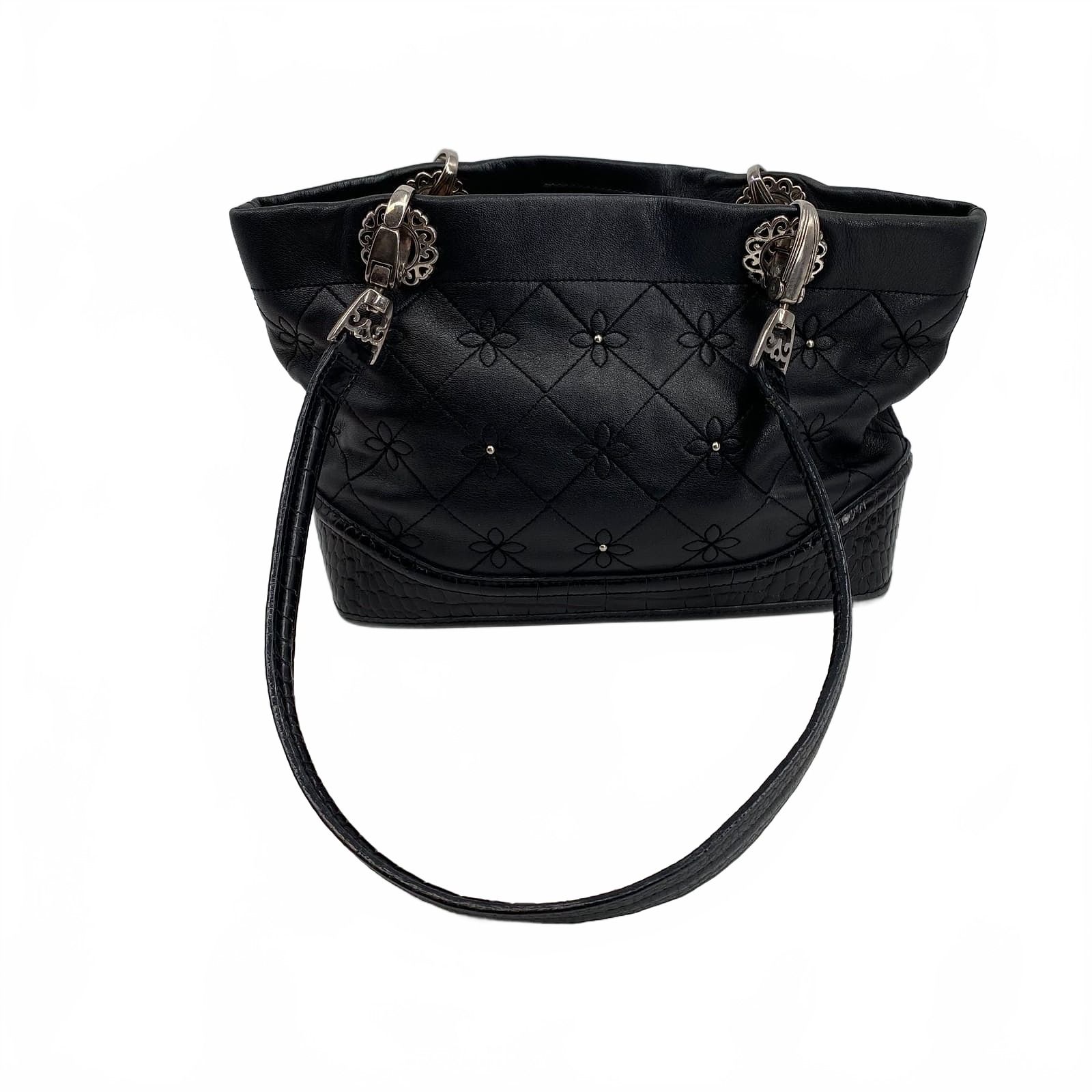 Brighton Black Leather Shoulder Bag