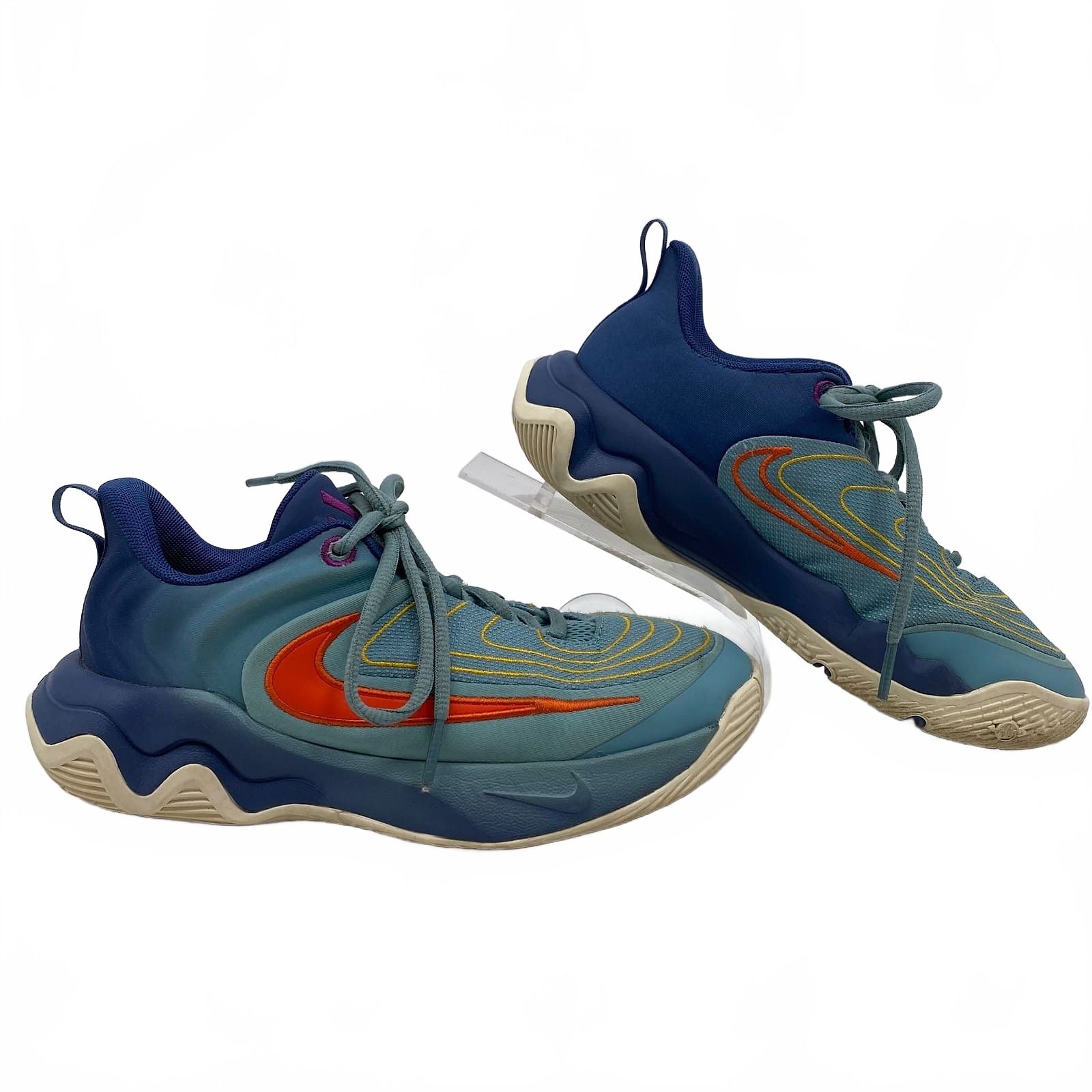 Nike Blue Yellow Giannis Immortality Sneakers