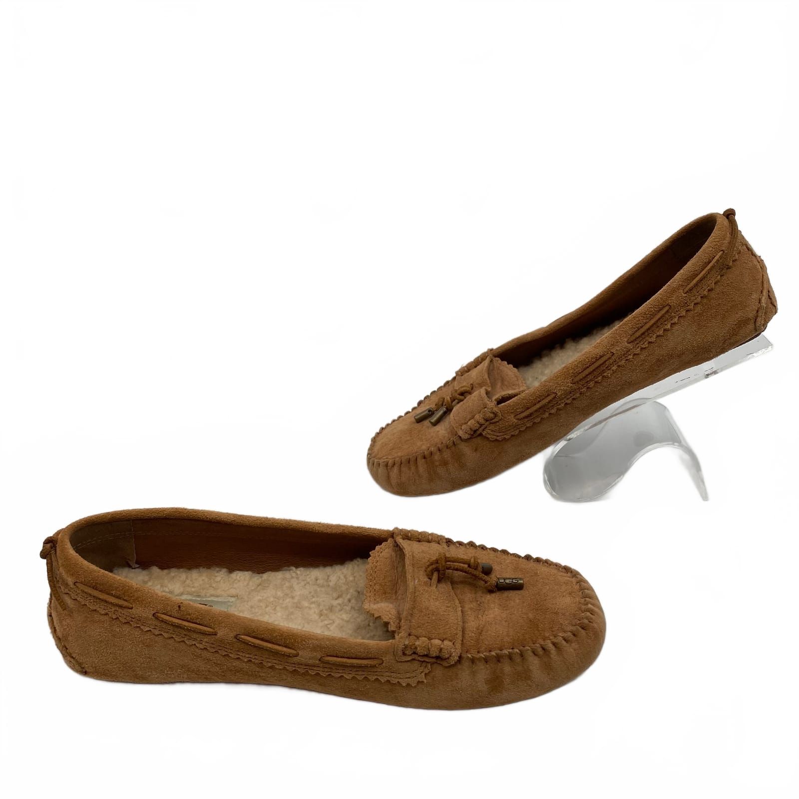 UGG Tan Suede Moccasin Slippers