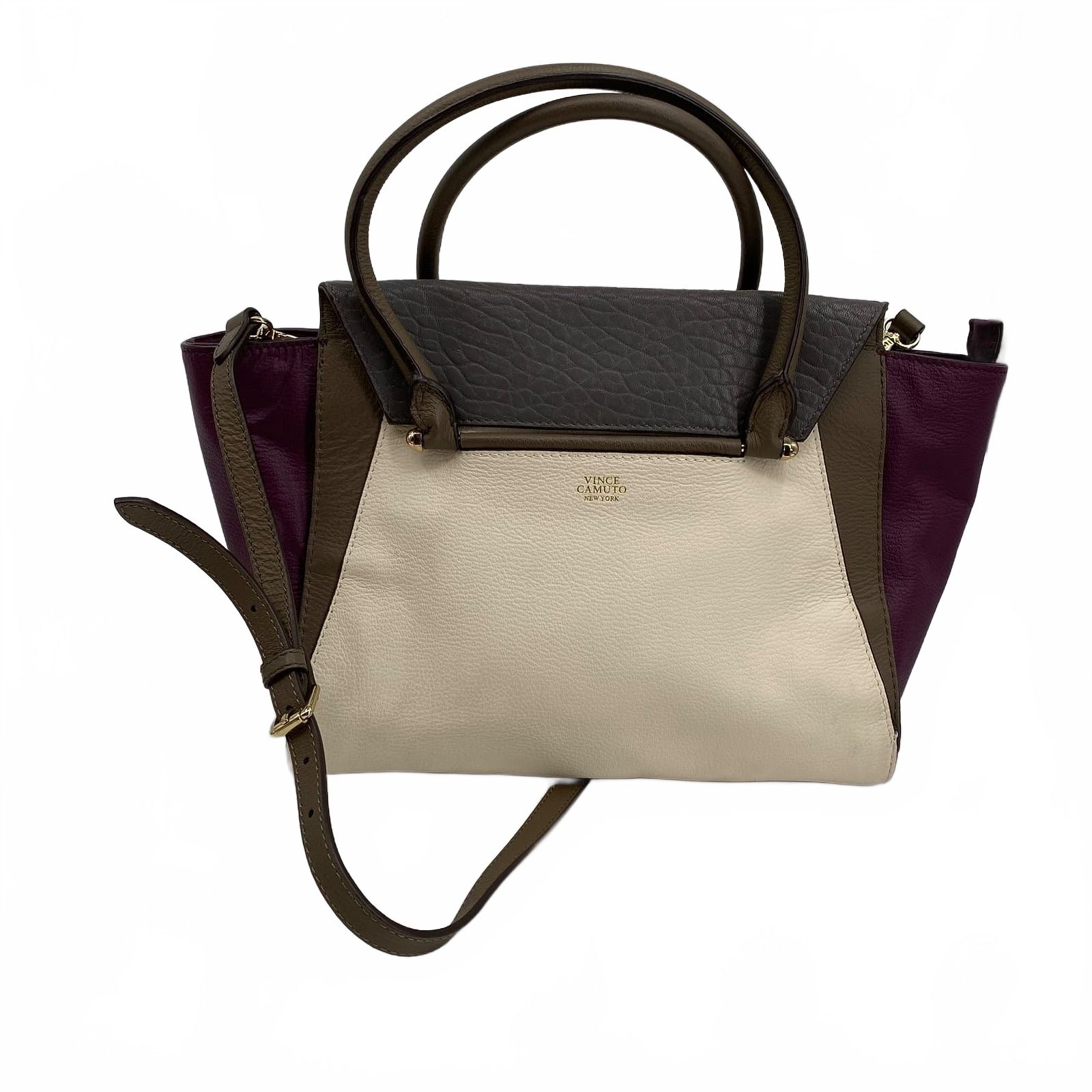 Vince Camuto Purple Leather Crossbody Bag