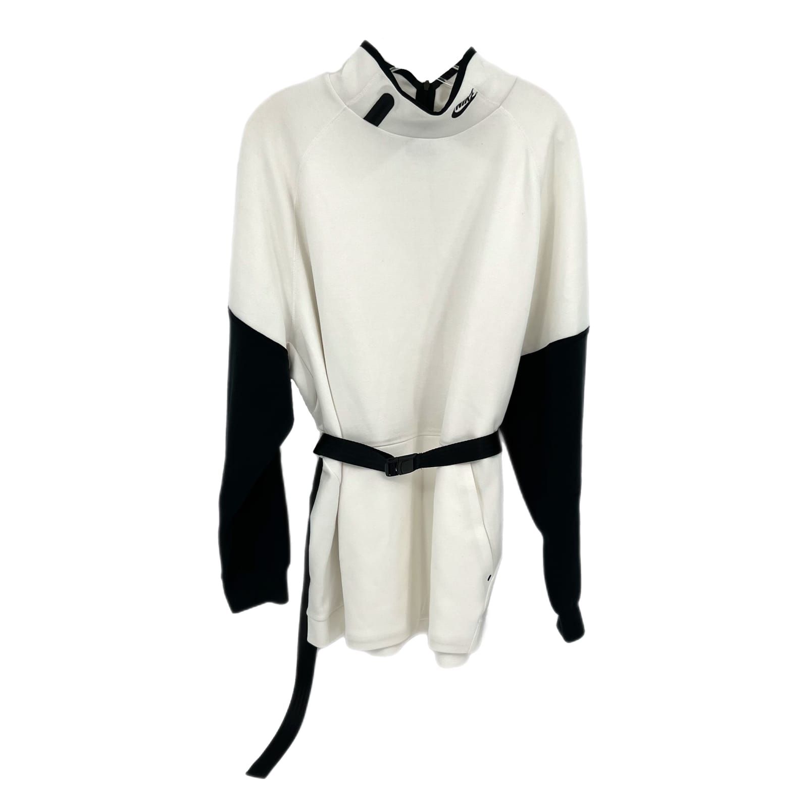 Nike Black and White Belted Sweatshirt