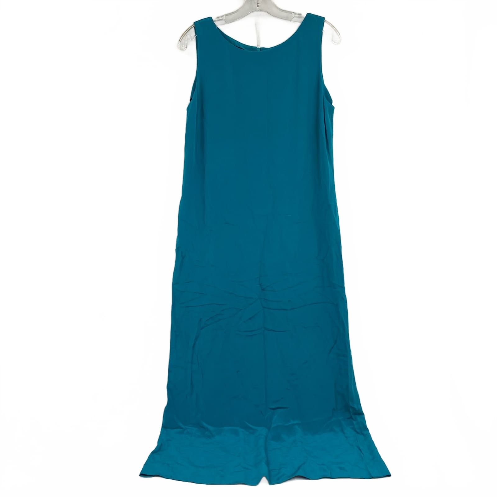 Cynthia Howie Teal Silk Maxi Dress