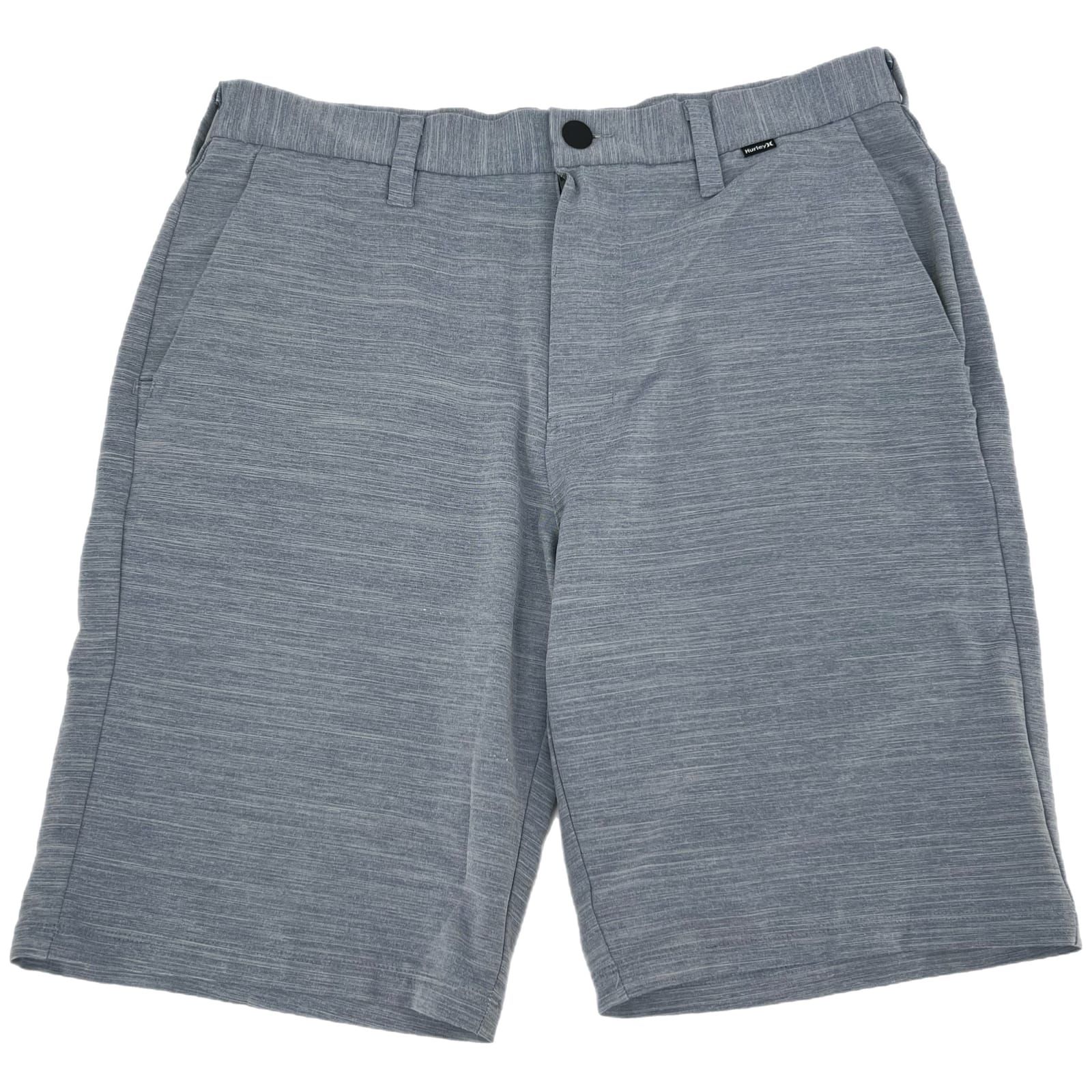 Hurley Blue Black Athletic Shorts High Rise 10in Inseam