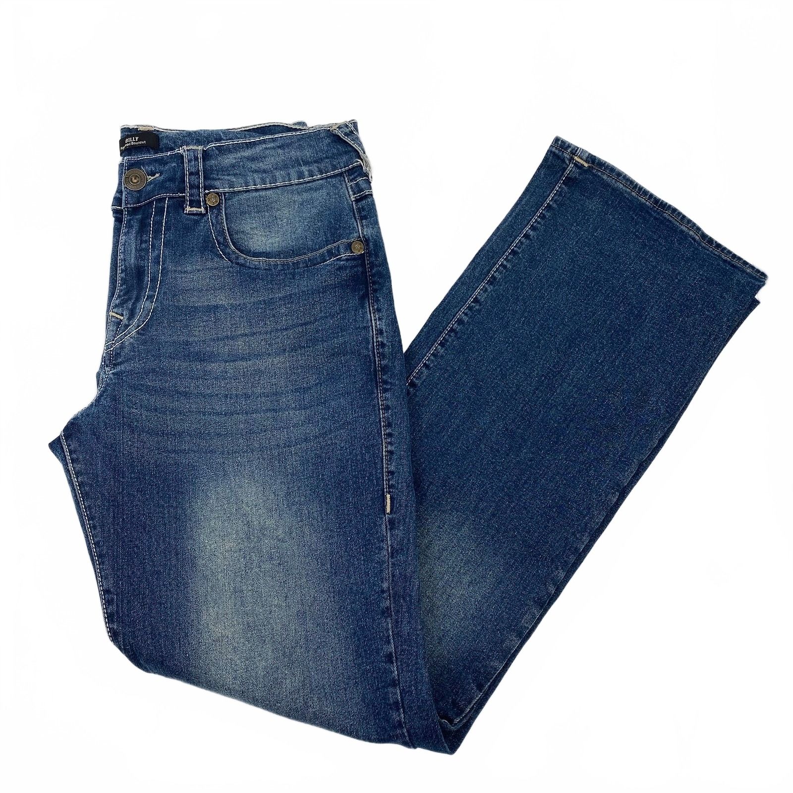 True Religion Blue Billy Relaxed Bootcut Jeans