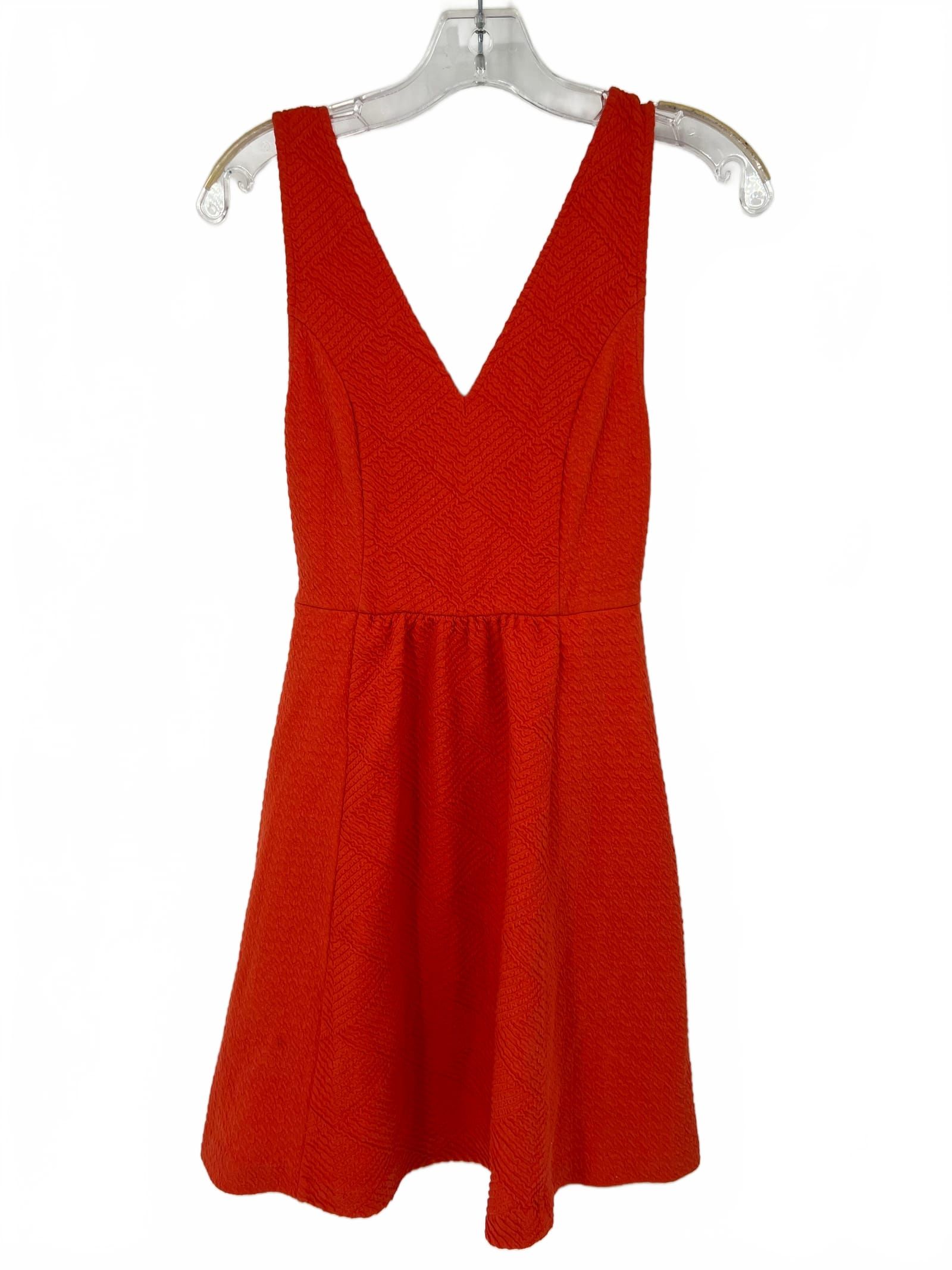 Maeve Orange Geometric Mini Dress