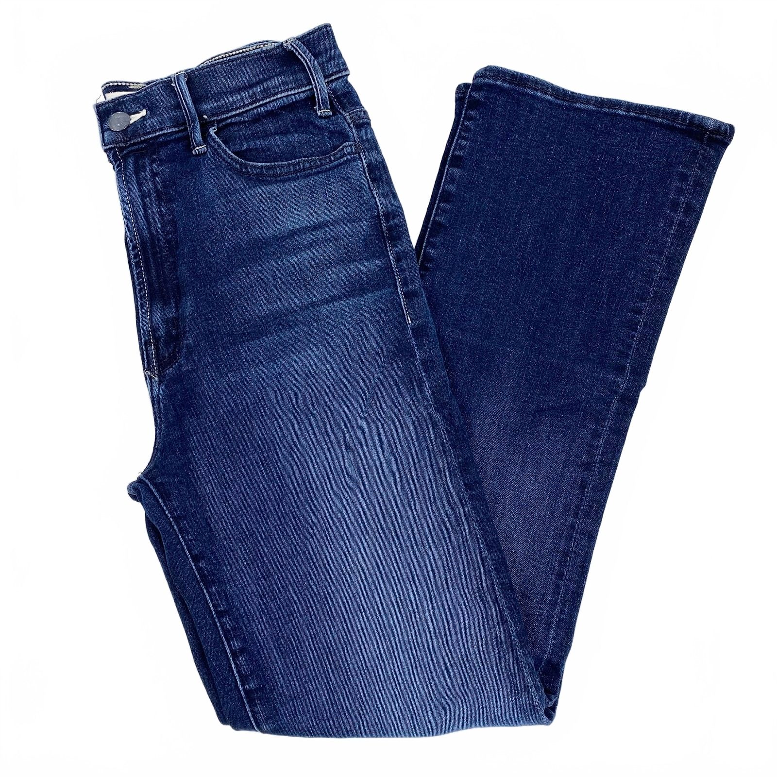 Mother Dark Wash The Hustler Ankle Jeans