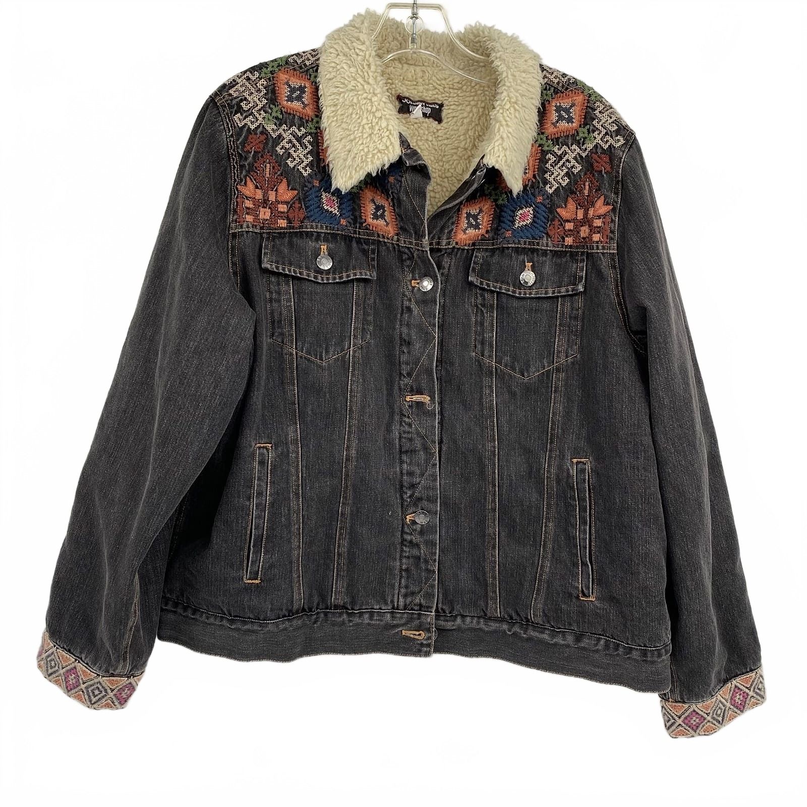 Johnny Was Washed Black/Multi Yadani Jacket