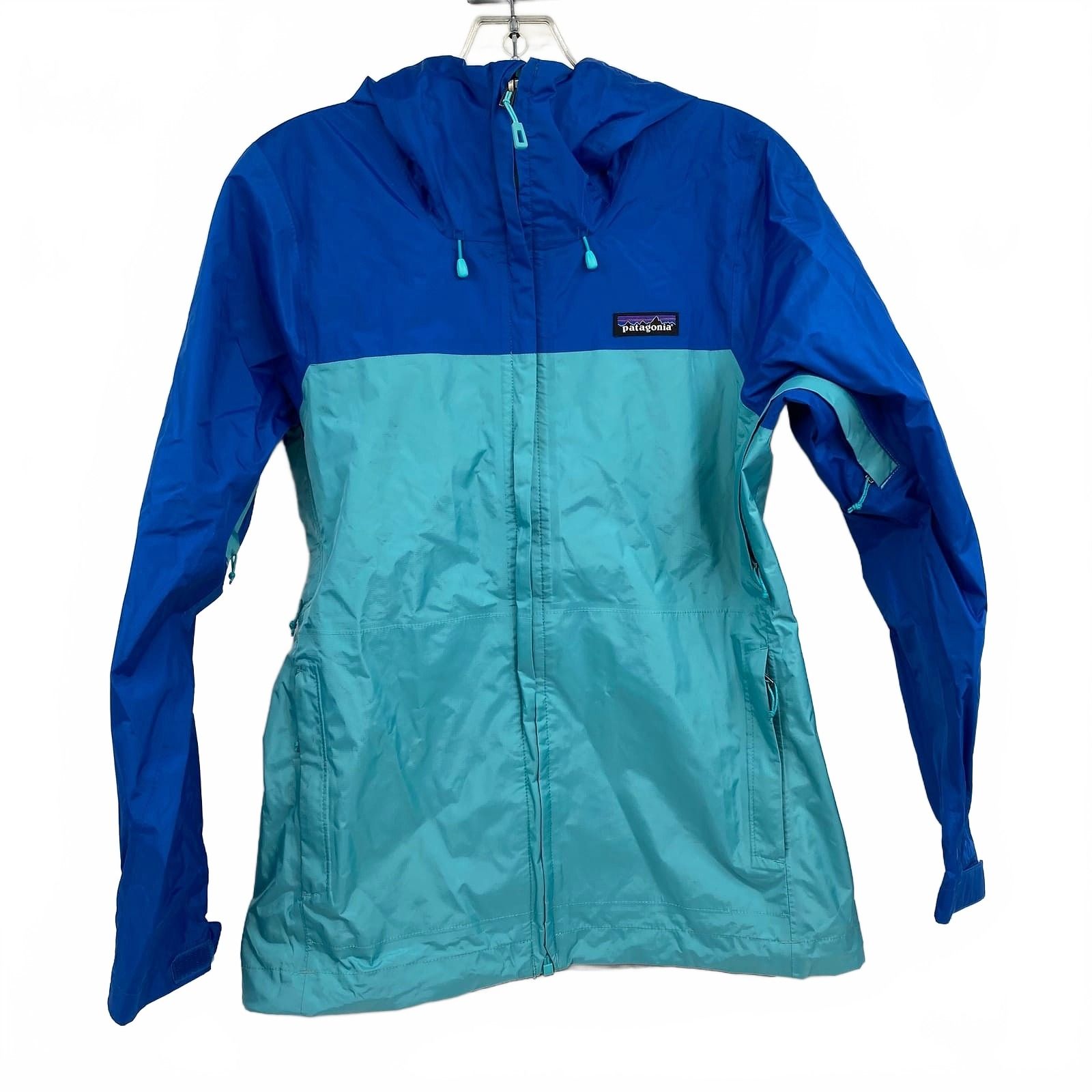 Patagonia Windbreaker Bomber Jacket Blue Nylon