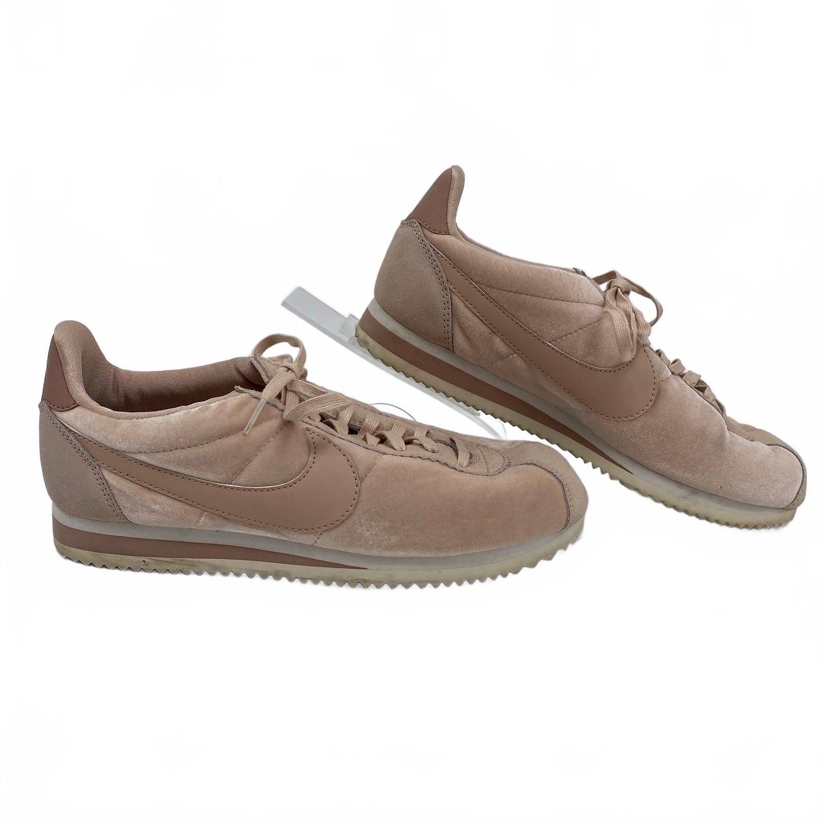 Nike Blush Pink Velvet Cortez Sneakers