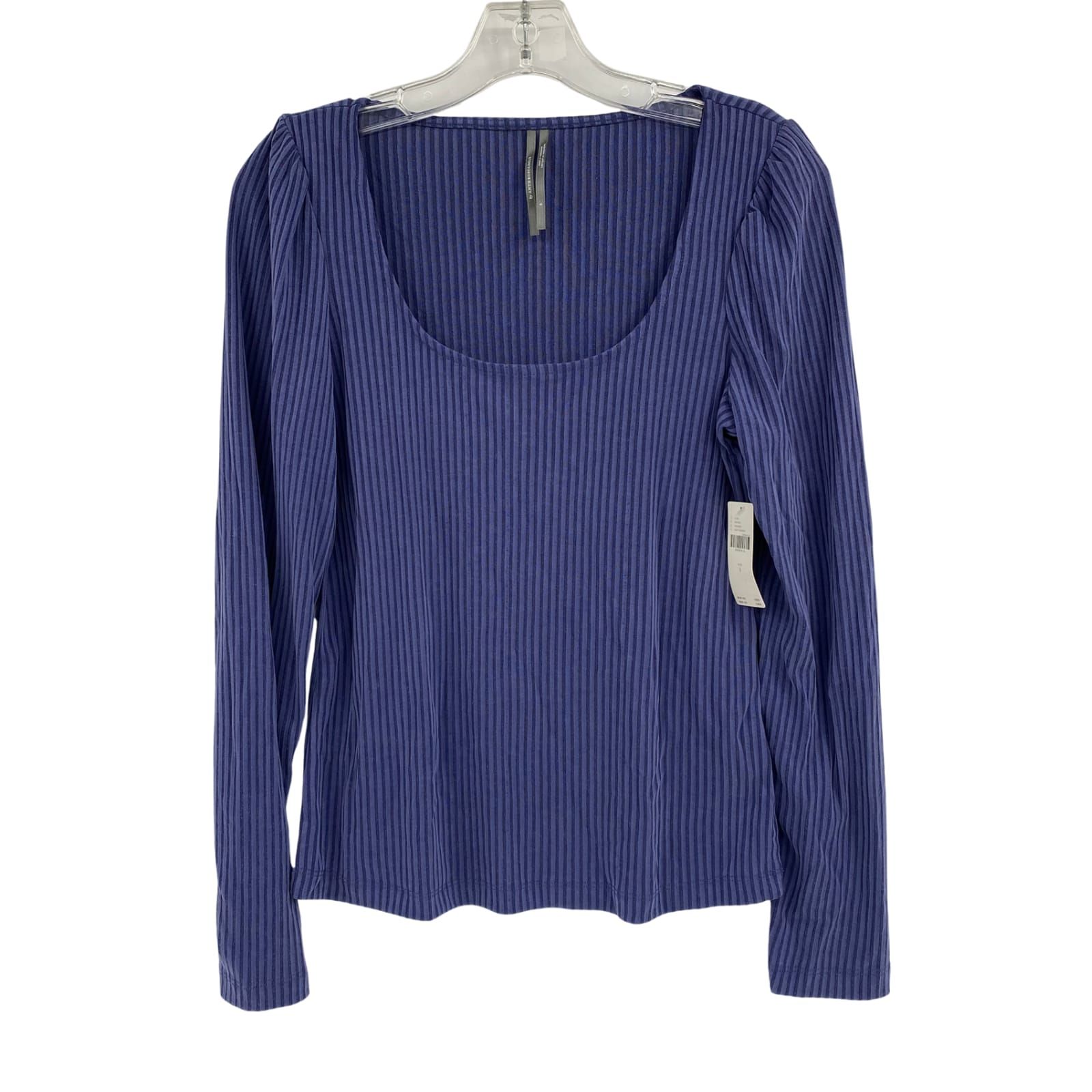 Anthropologie Blue Modal Long Sleeve T-Shirt