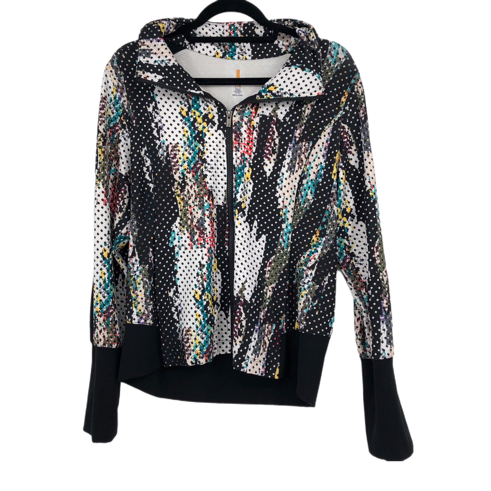 Lucy Black and White Printed Jacket