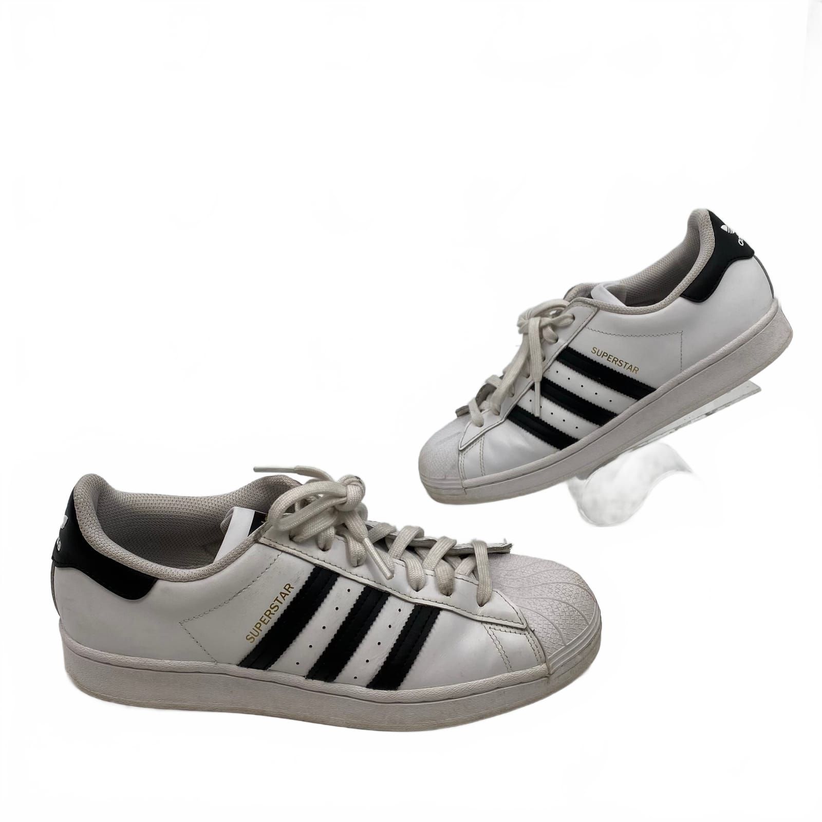 adidas Superstar White/Black Leather Sneakers