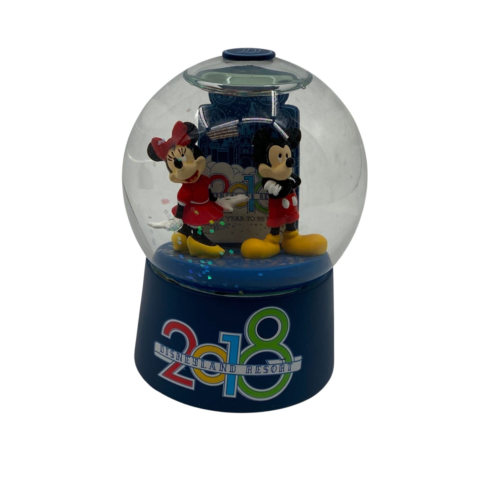 Disney Blue Mickey Mouse Snow Globe