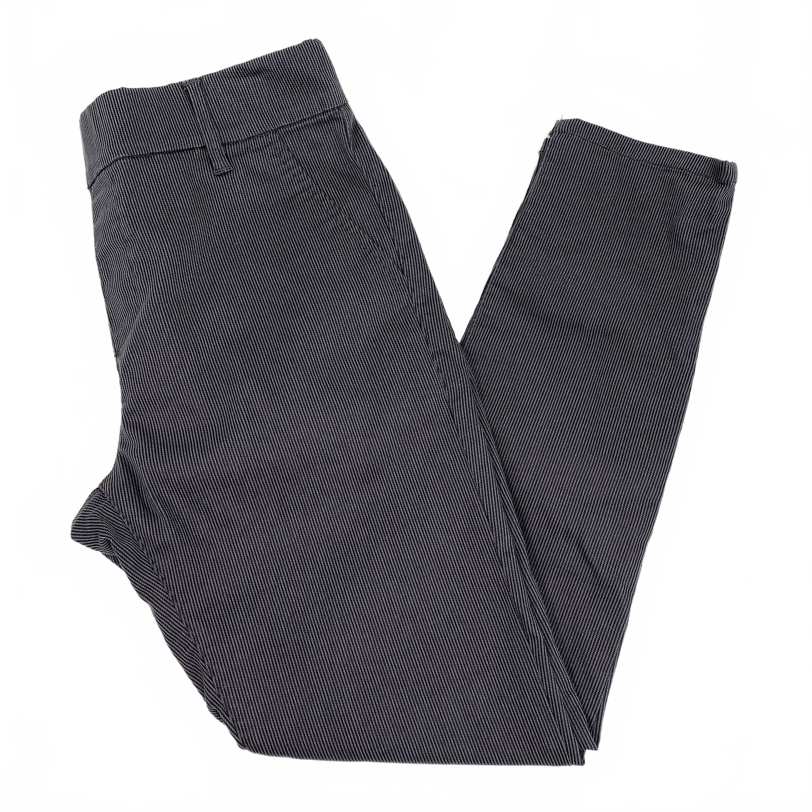 Flog Gray Trousers Striped Elastic Waist