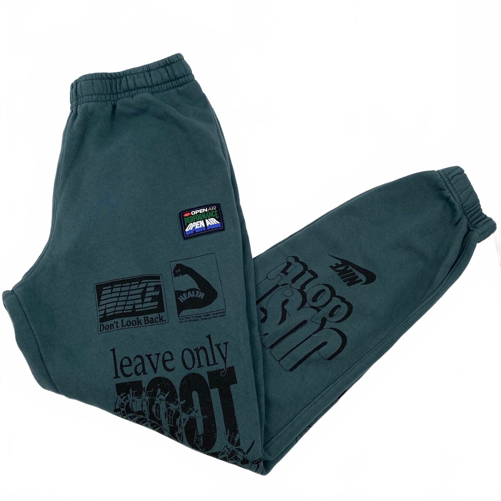 Nike Men’s Green/Black Printed Leg Joggers