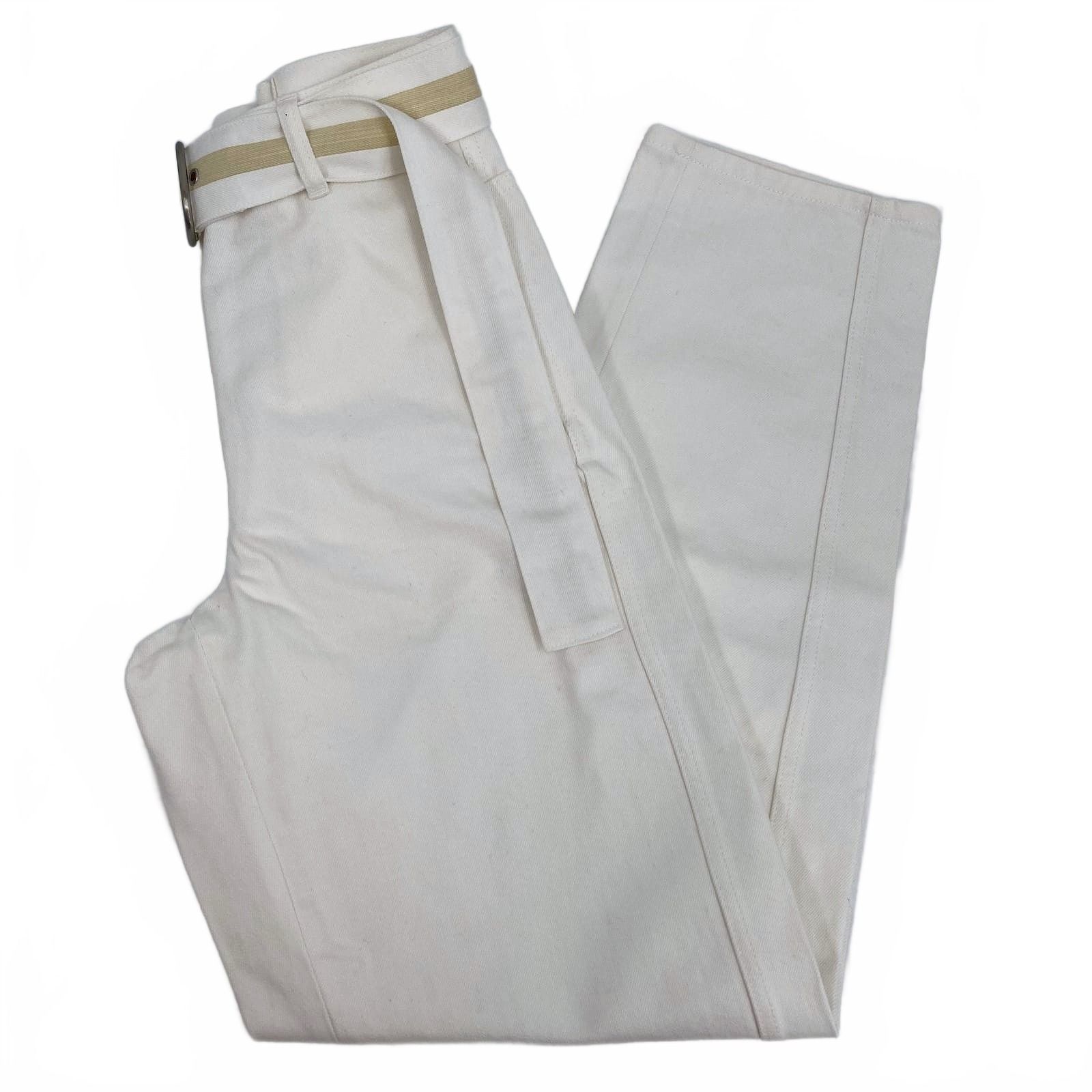 Jil Sander White Denim Trouser 72