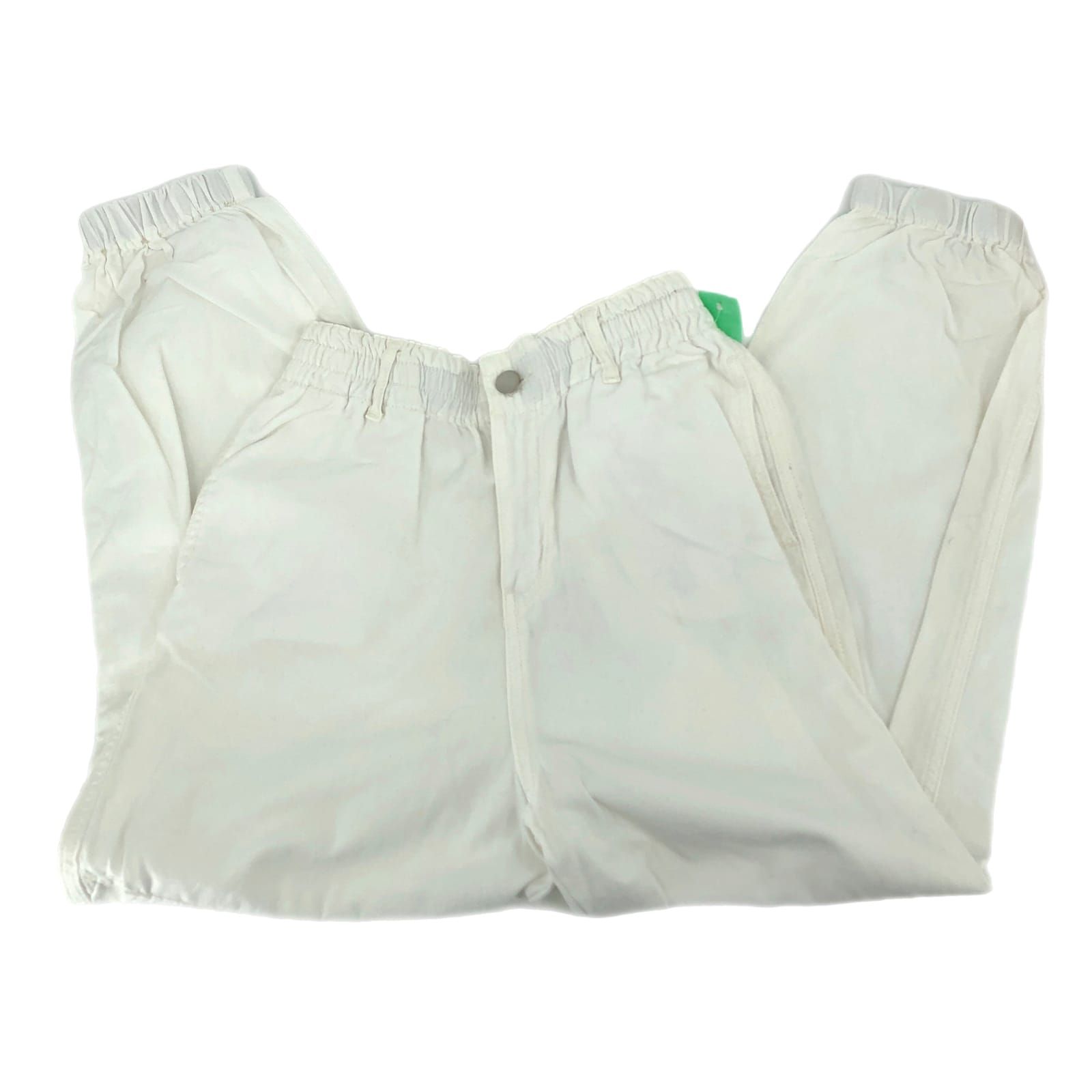 Topshop White High-Rise Tapered Track Pants
