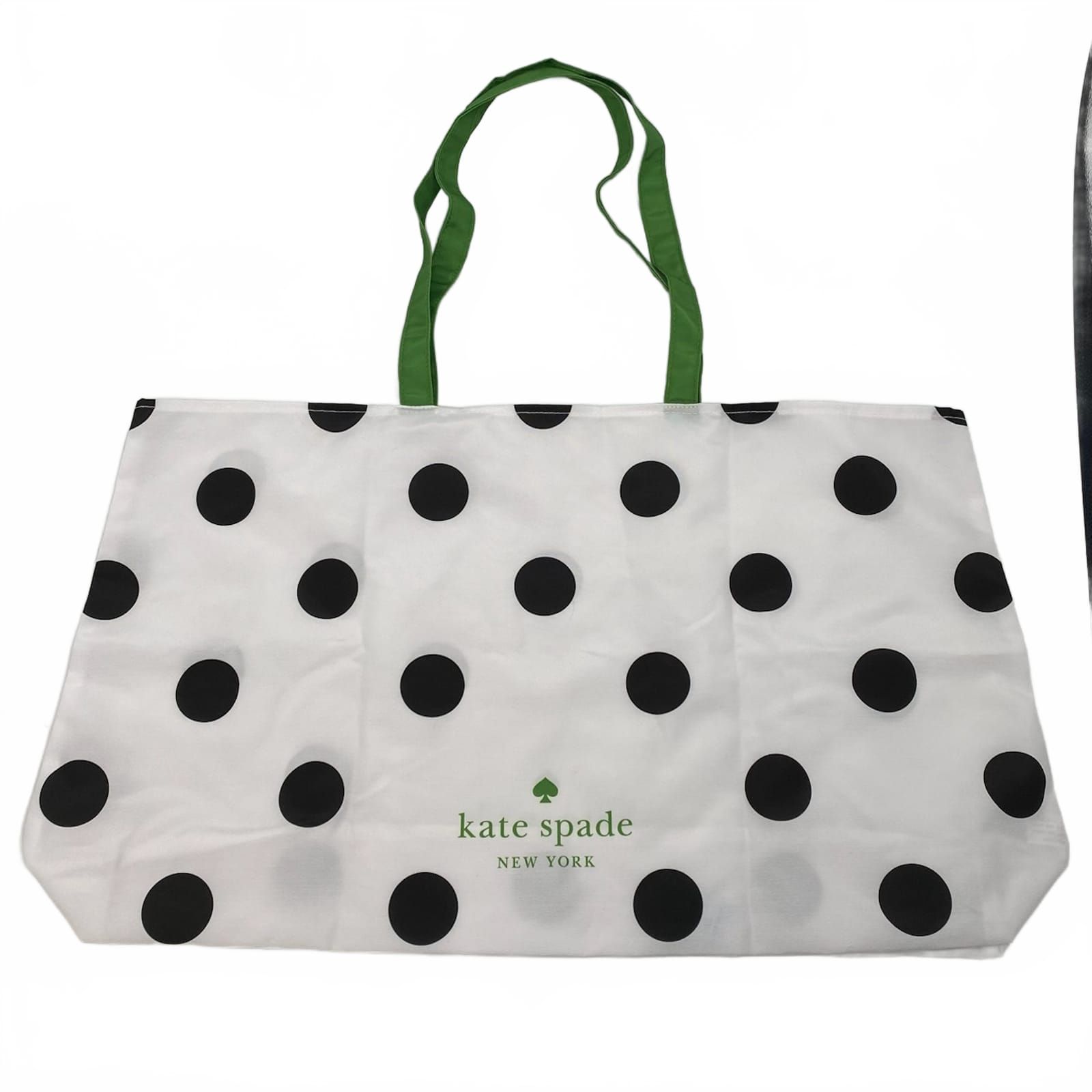 Kate Spade White Black Polka Dot Tote