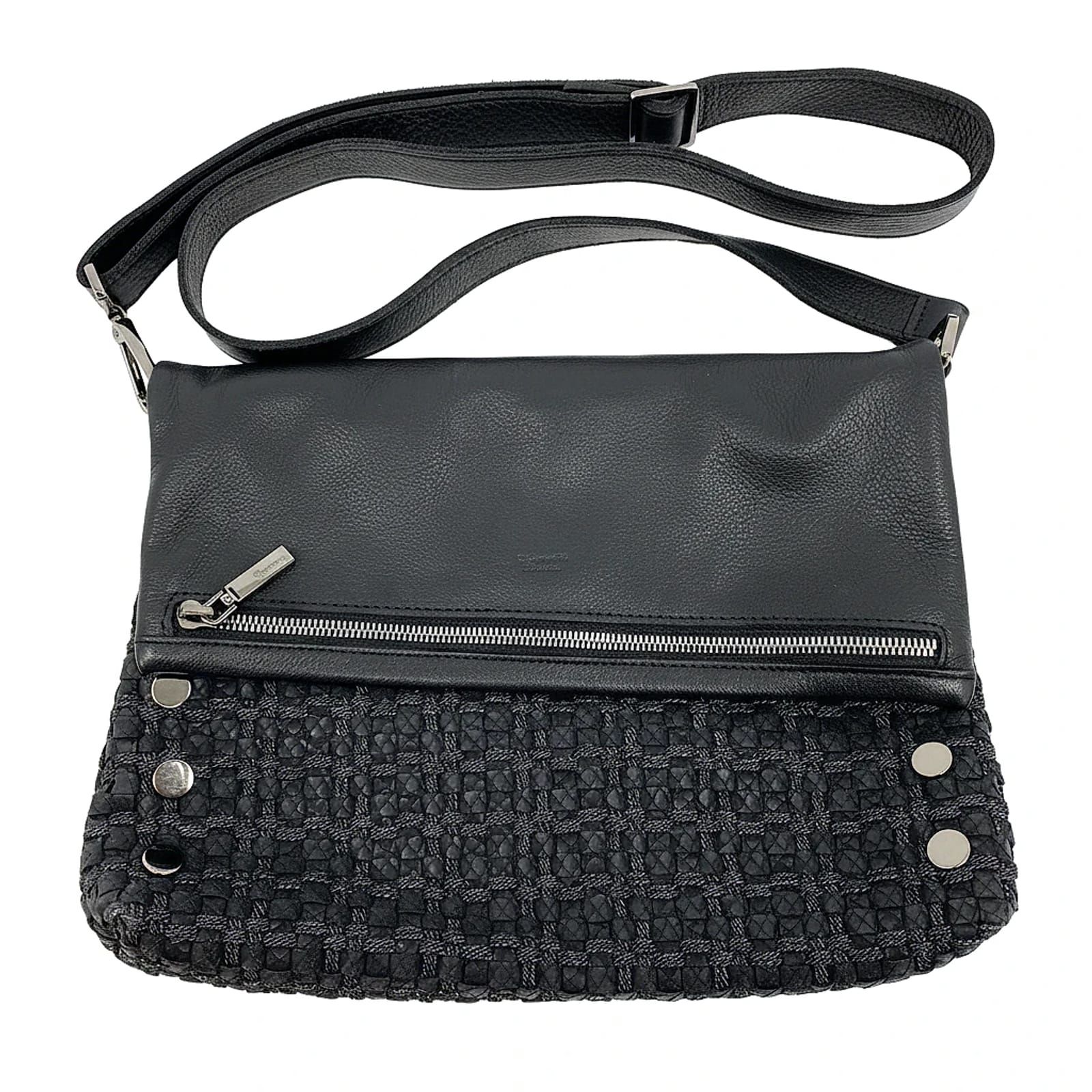 Hammitt VIP Woven Black Crossbody Bag
