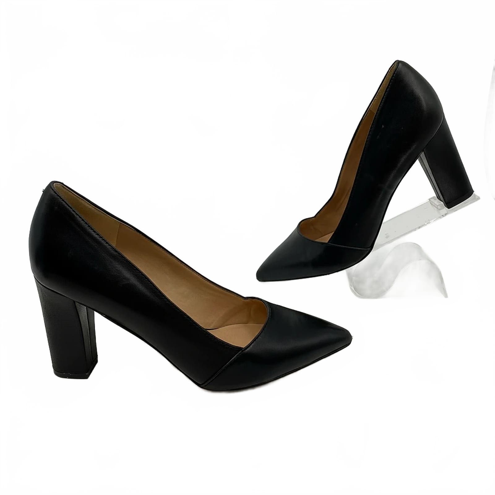 Franco Sarto Black Leather Pump