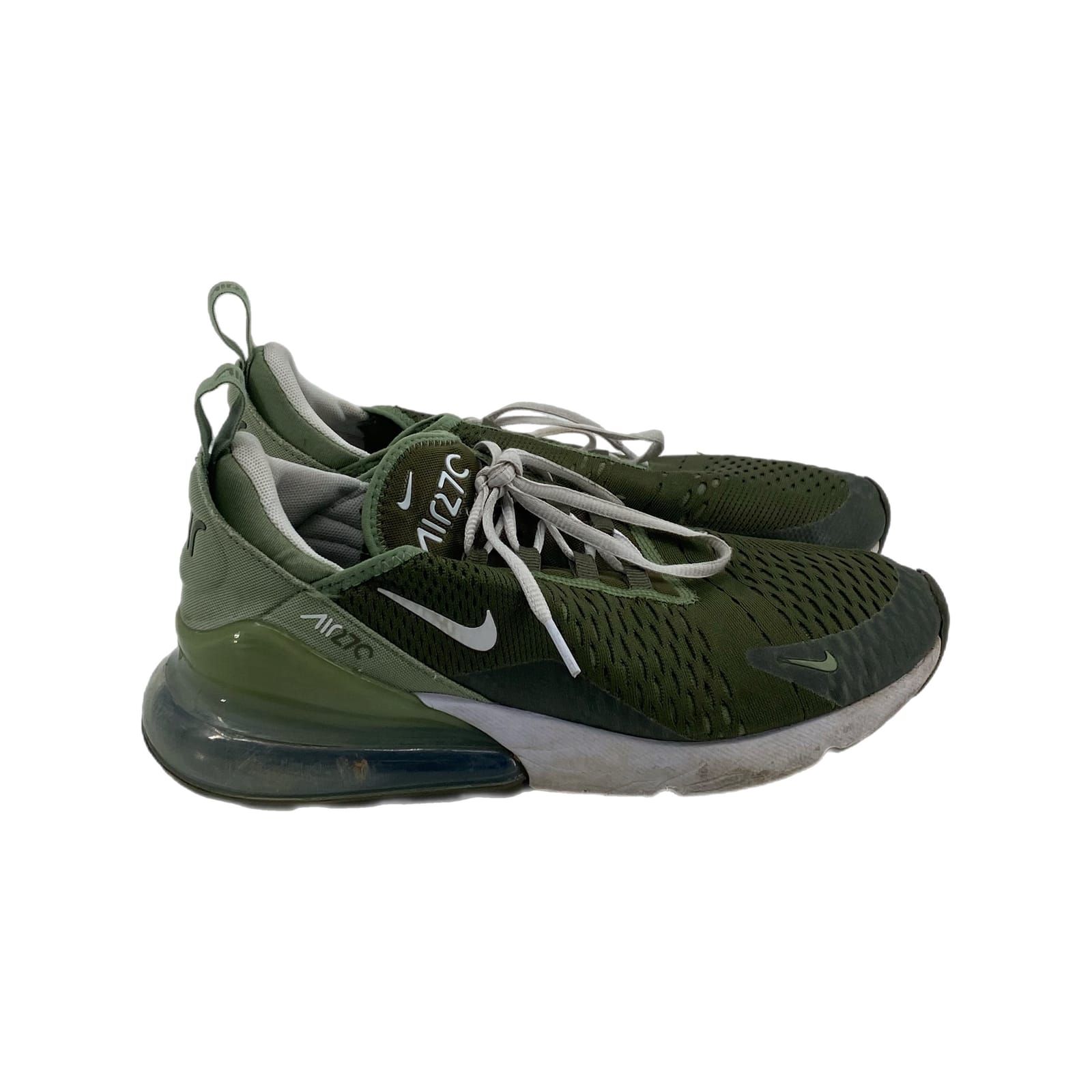 Nike Green Canvas Lace Up Athletic Shoes