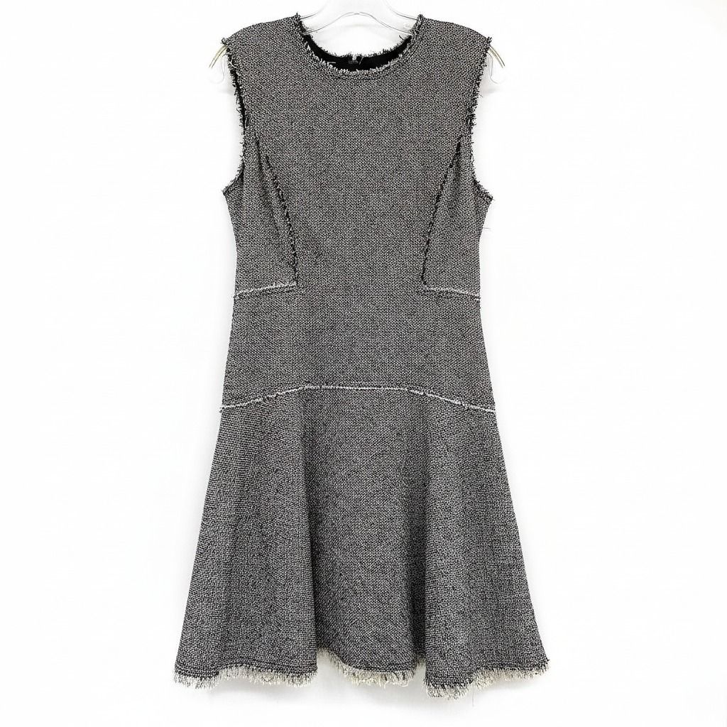 Rebecca Taylor Black White Tweed Mini Dress