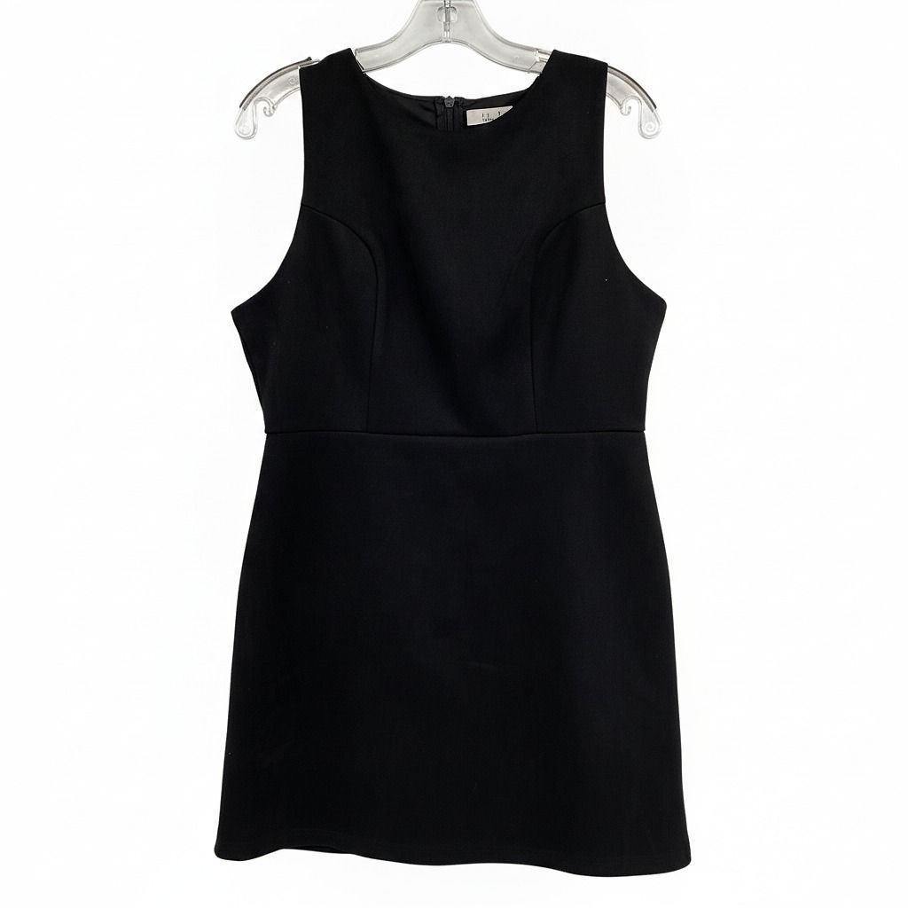 Sadie & Sage Black Mini Dress Faux suede