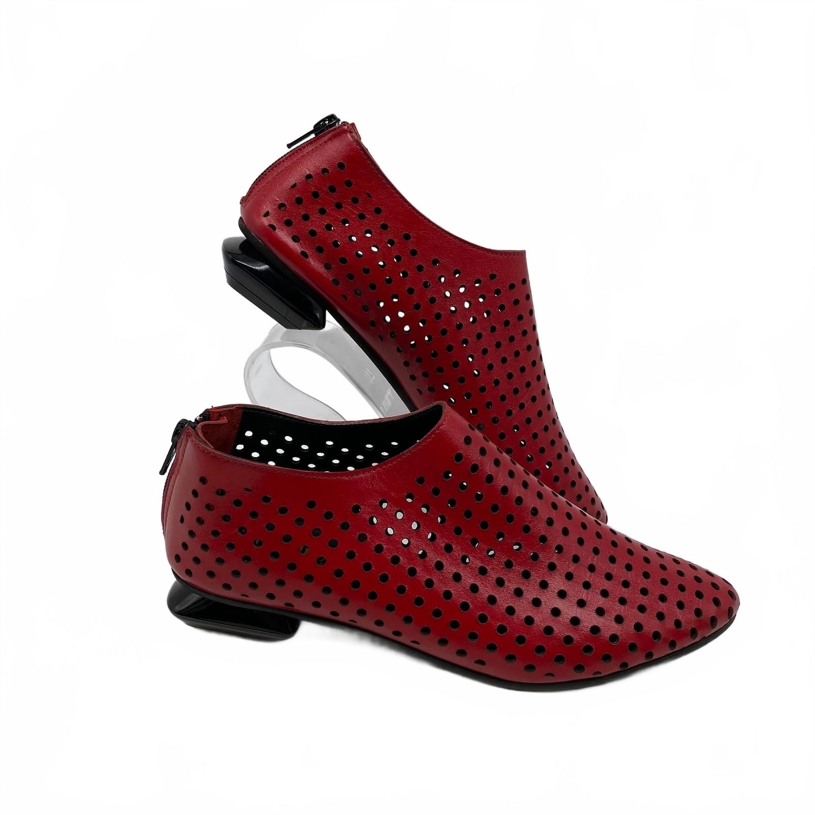 Figura Red Laser Cut Heels