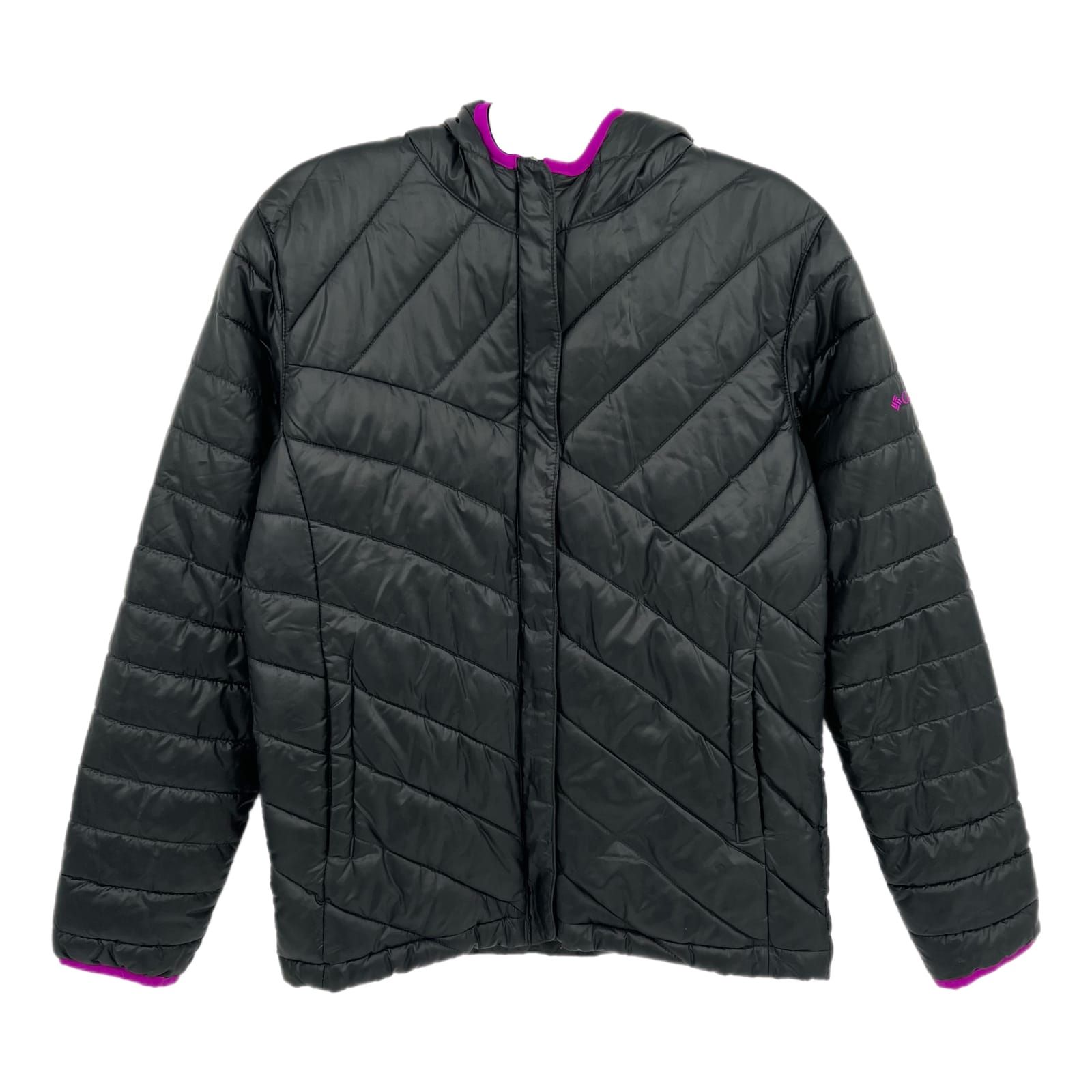 Columbia Black Polyester Puffer Jacket
