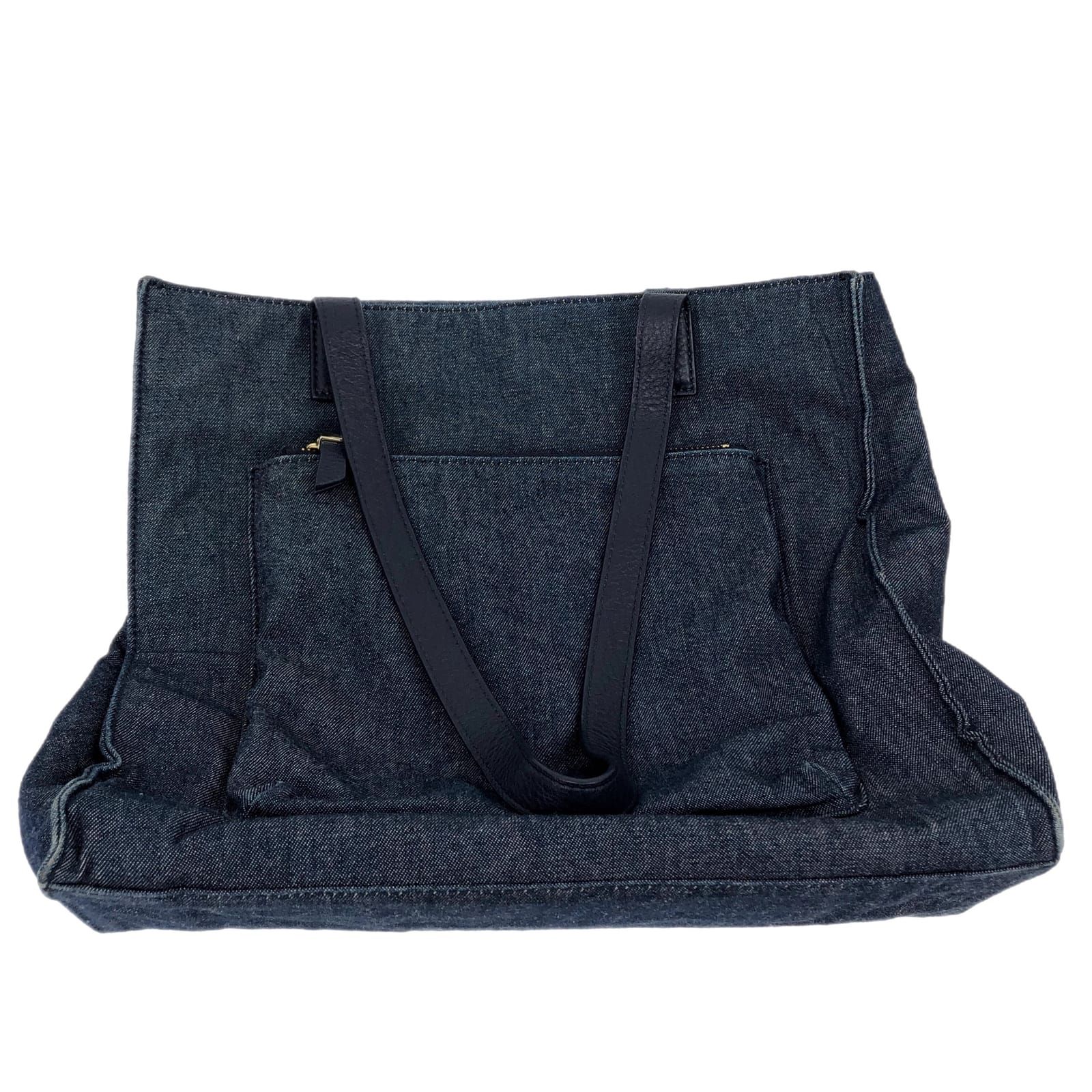 Talbots Blue Polyester Shoulder Bag