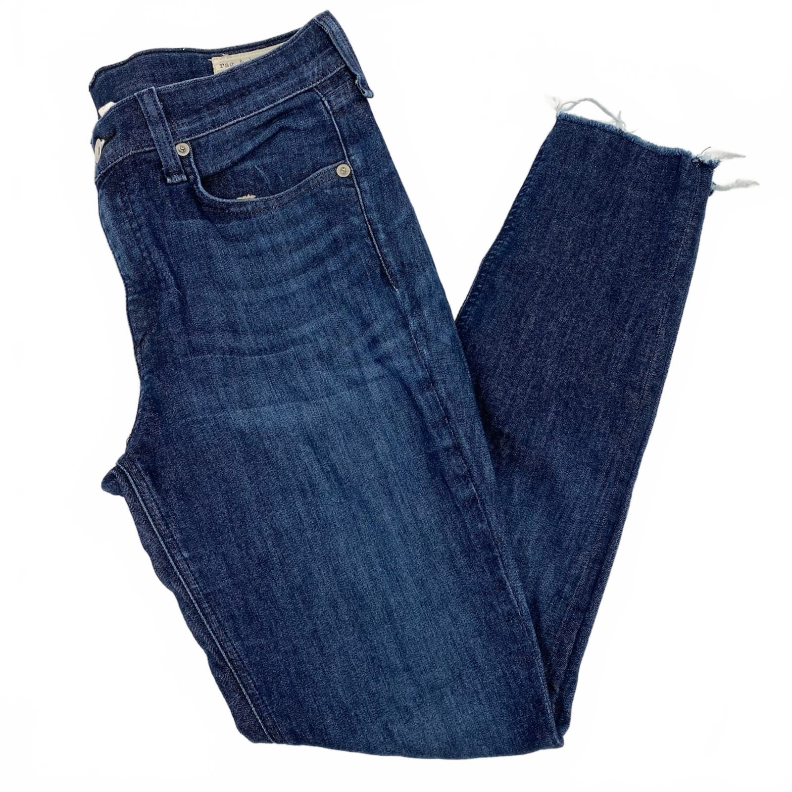 Rag & Bone Dark Wash Ankle Skinny Jeans