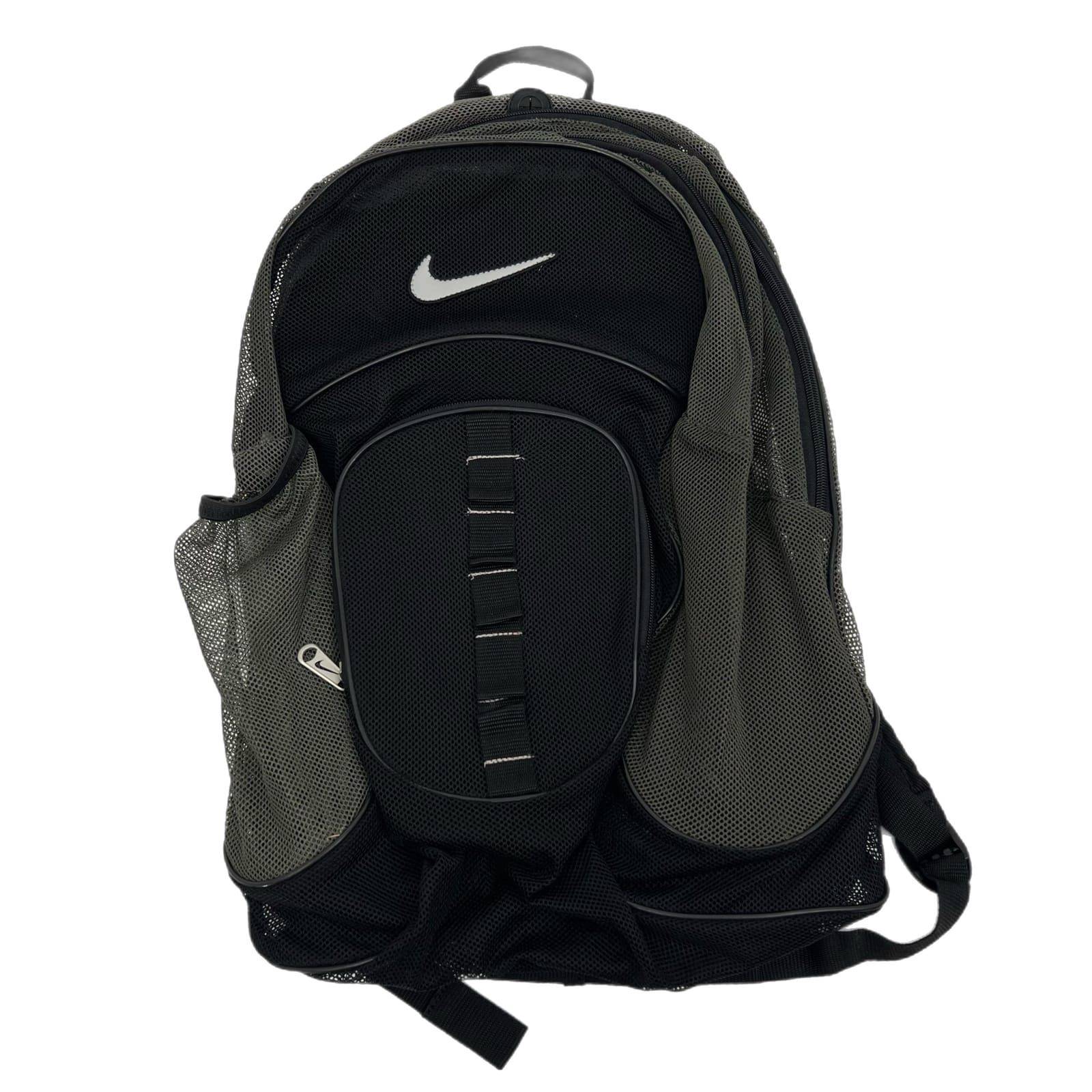 Nike Black Solid Zip Backpack