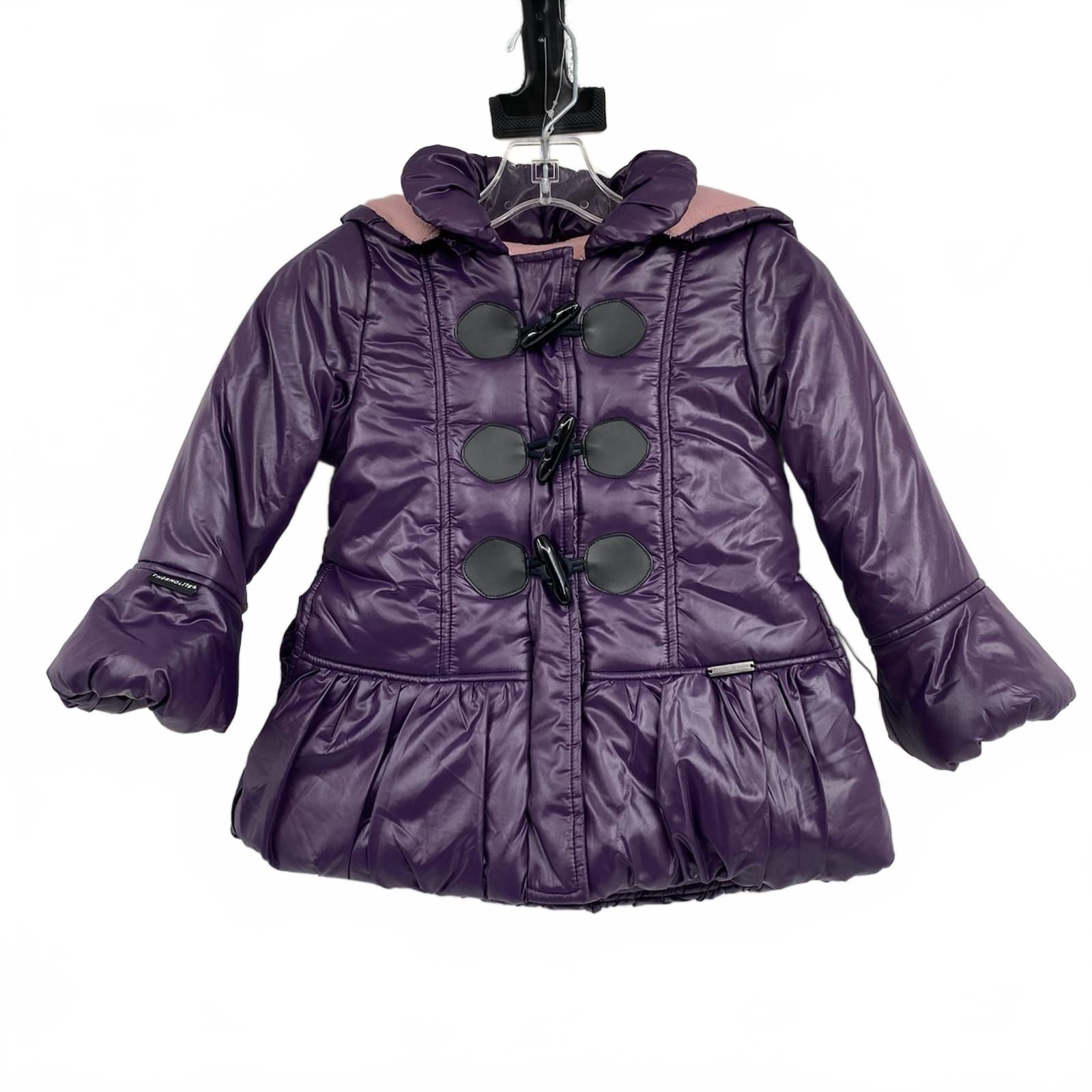 Kinloch Anderson Purple Flared Sleeve Puffer Jacket