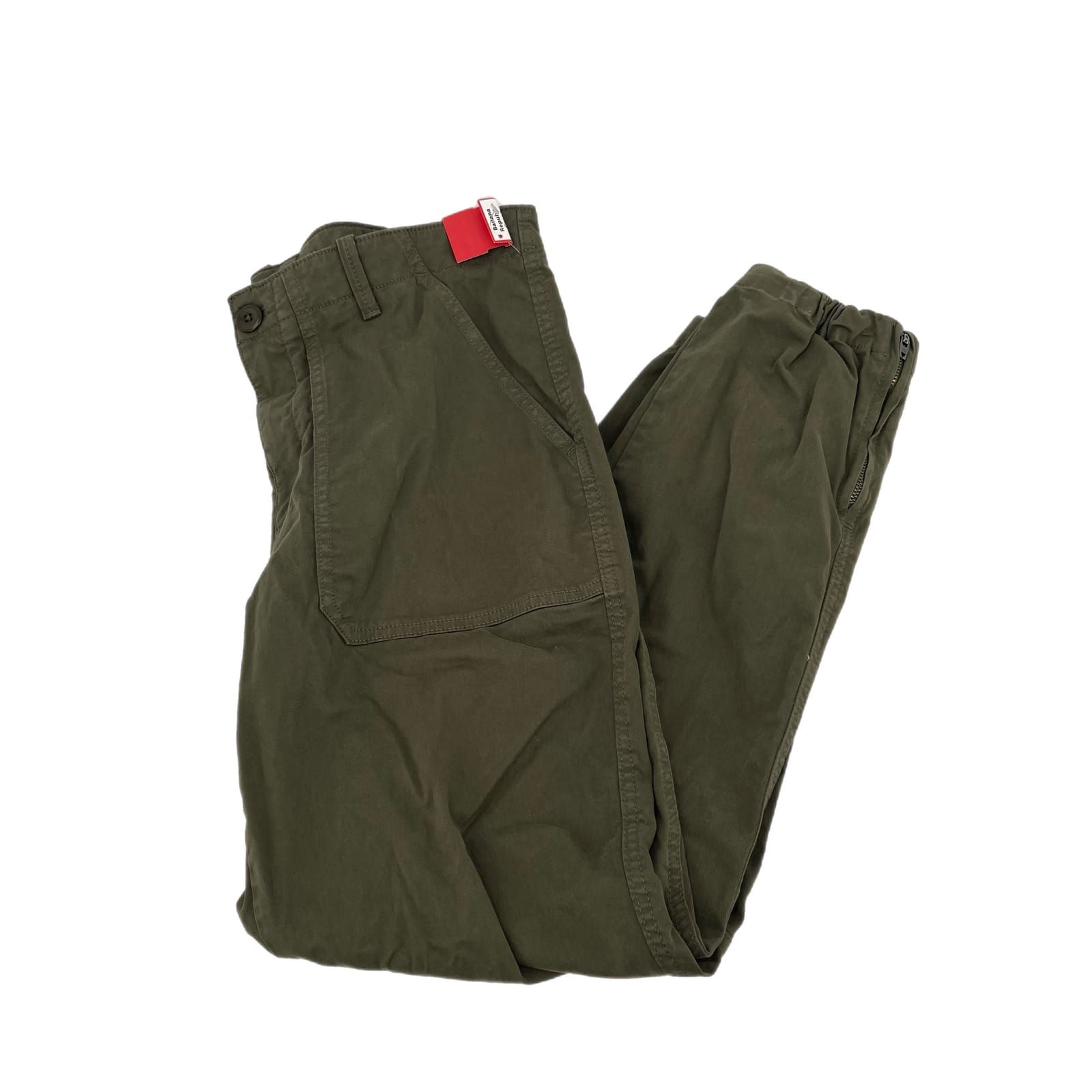 Banana Republic Green Cotton Straight Leg Pants