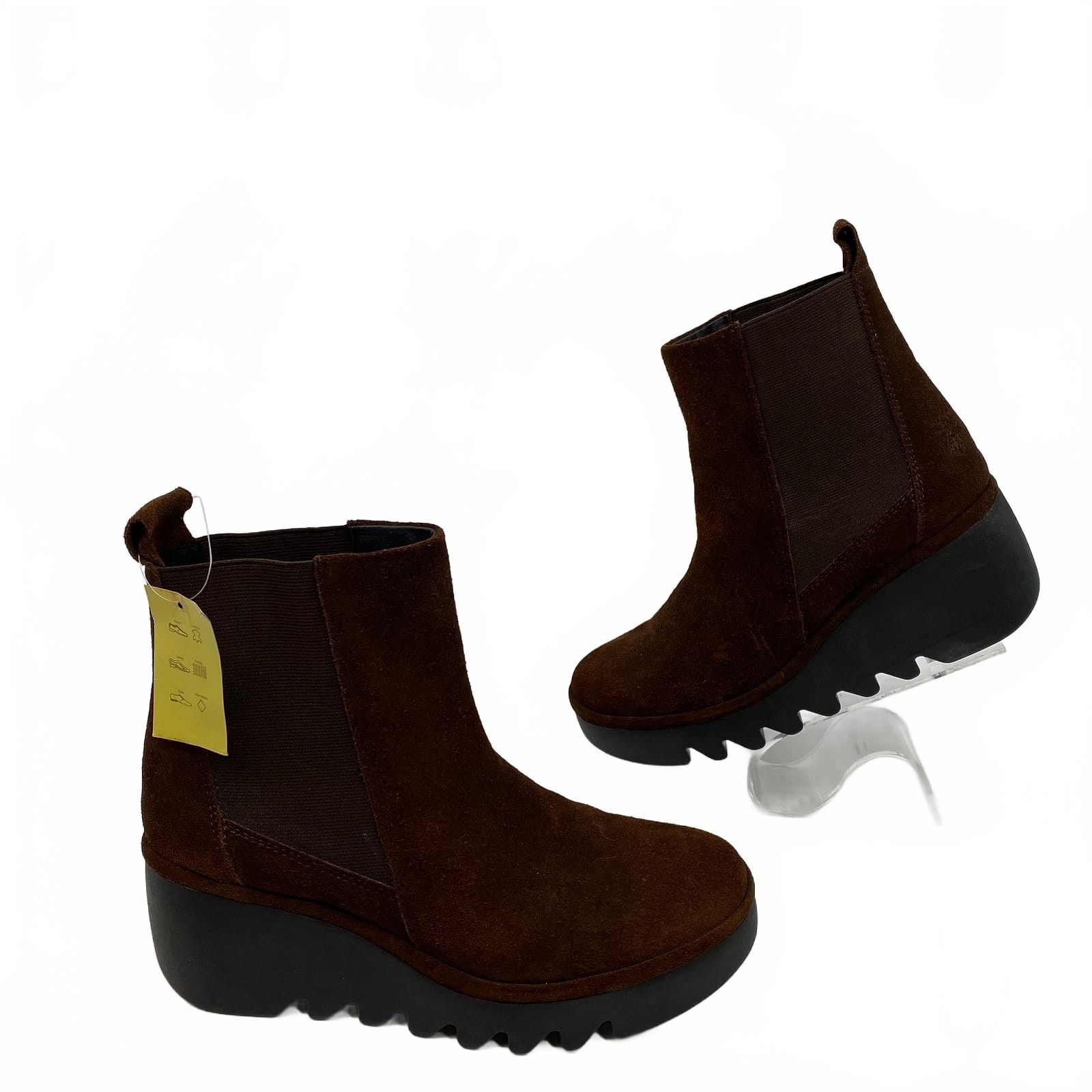 Fly London Brown Suede Bootie