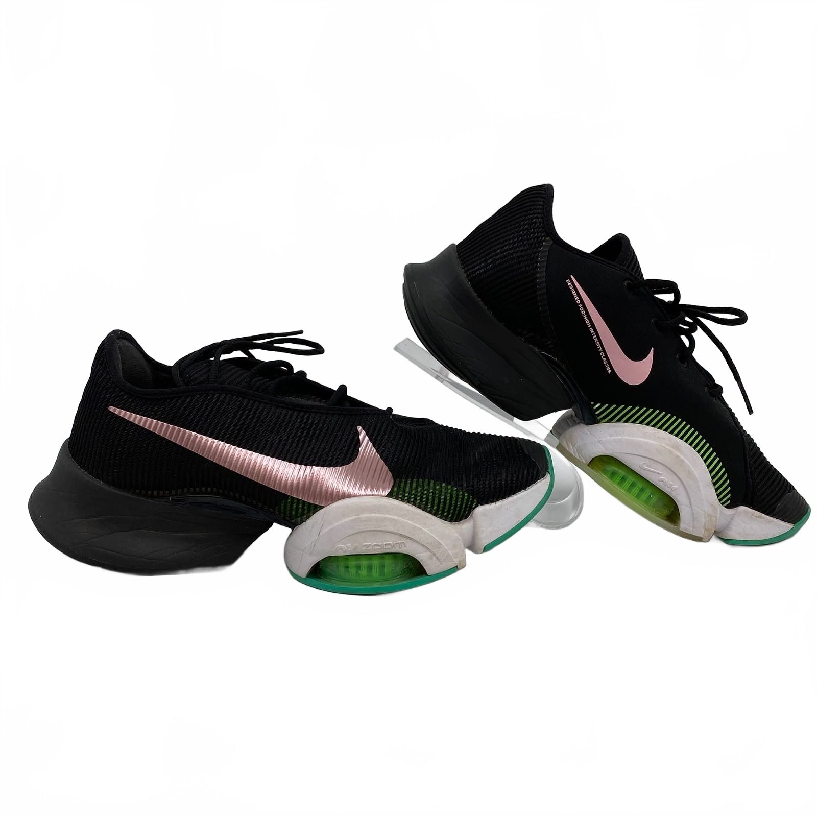 Nike Black Green Air Zoom Super Rep 2 Sneakers