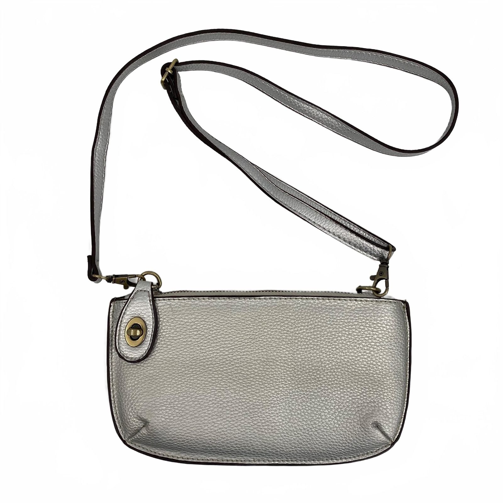 Joy Susan Silver Turn Lock Crossbody Bag