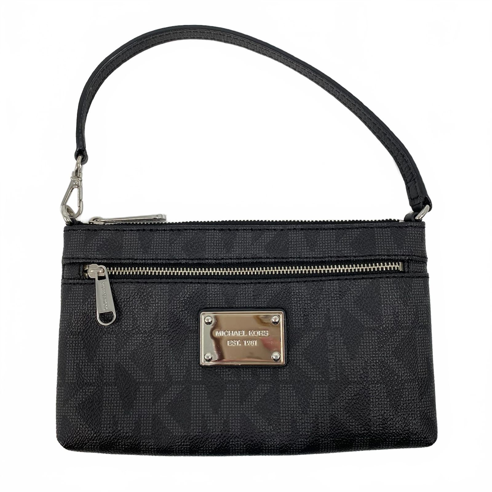 Michael Kors Black Leather Clutch