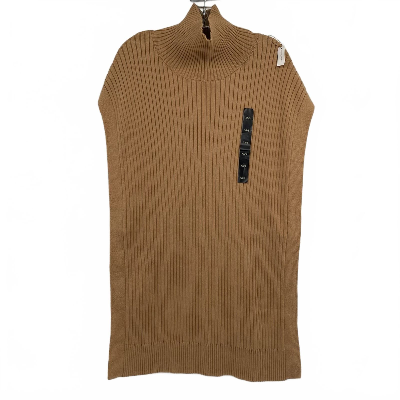 Banana Republic Tan Ribbed Knit Open Side Vest