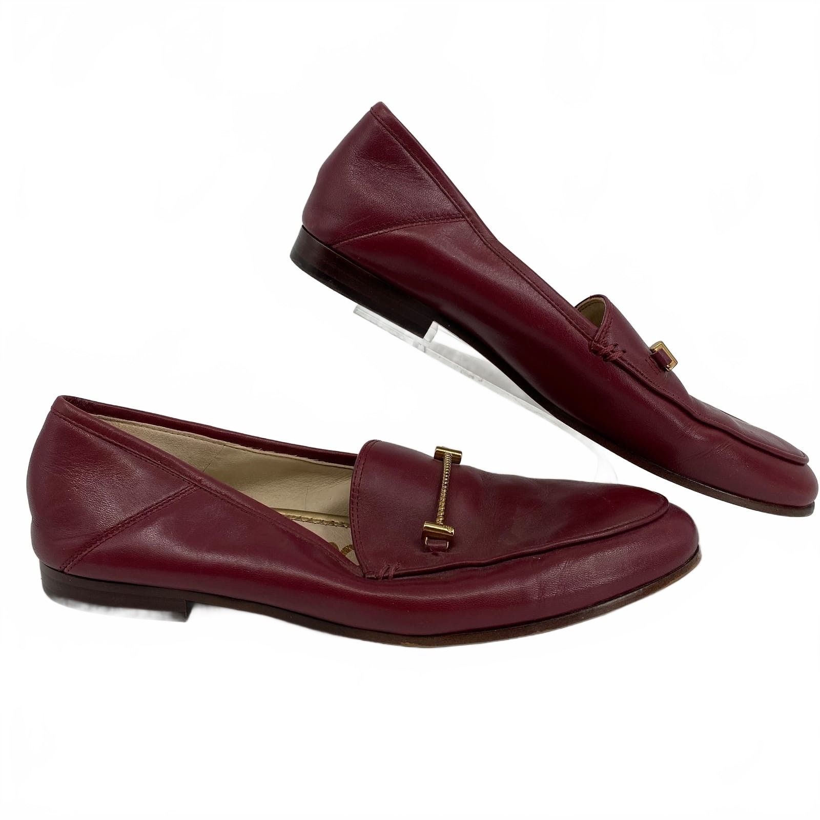 Sam Edelman Burgundy Leather Loafers