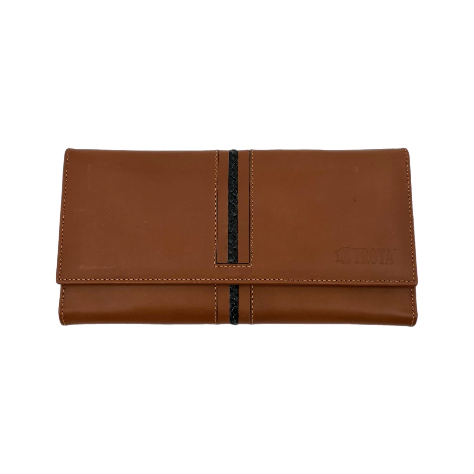 Troya Brown Leather Wallet