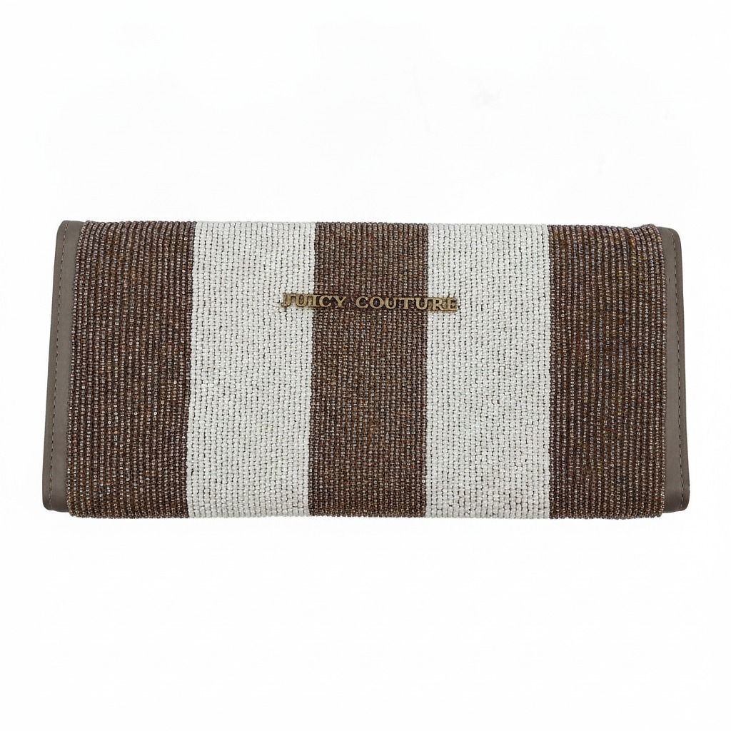 Juicy Couture Beaded Trifold Clutch