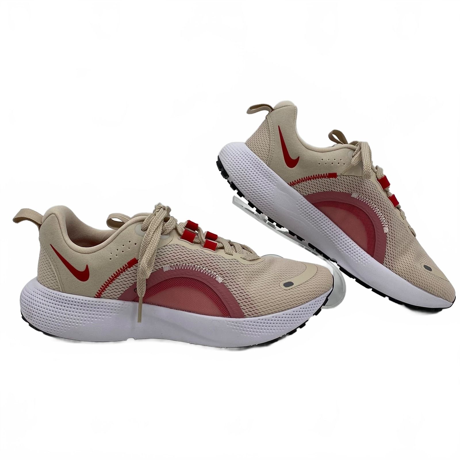 Nike Beige Red Sneakers React Escape