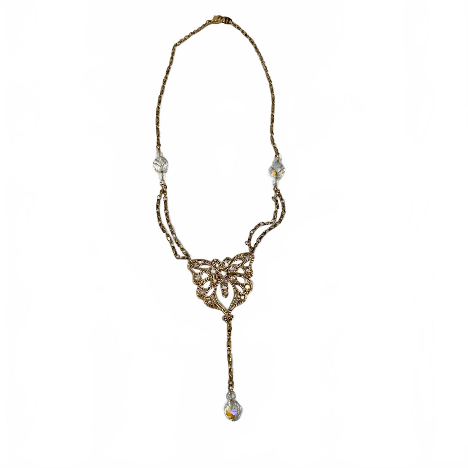 Avon Gold Butterfly Necklace