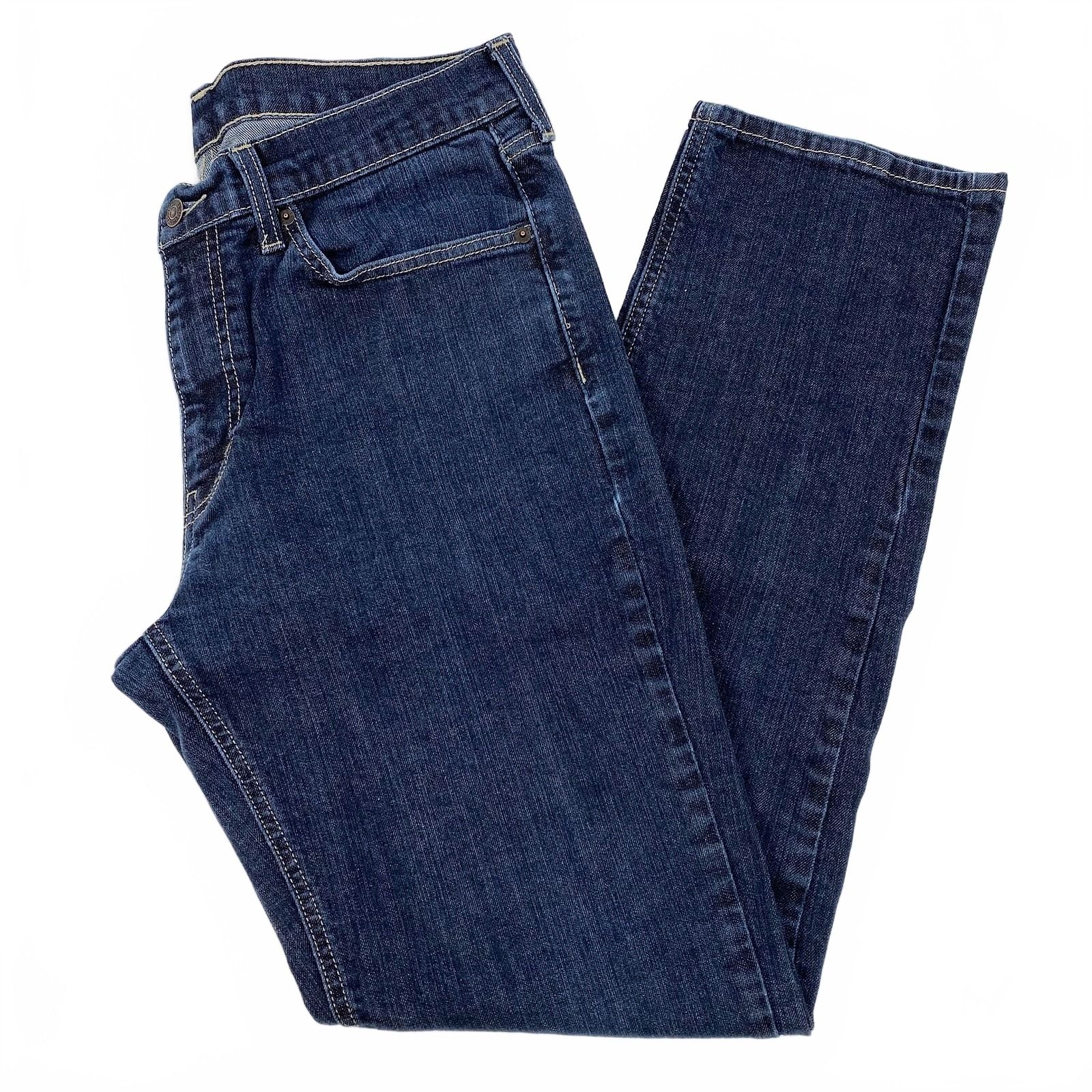 Levi's Blue Straight Leg Jeans Leg Dark Wash