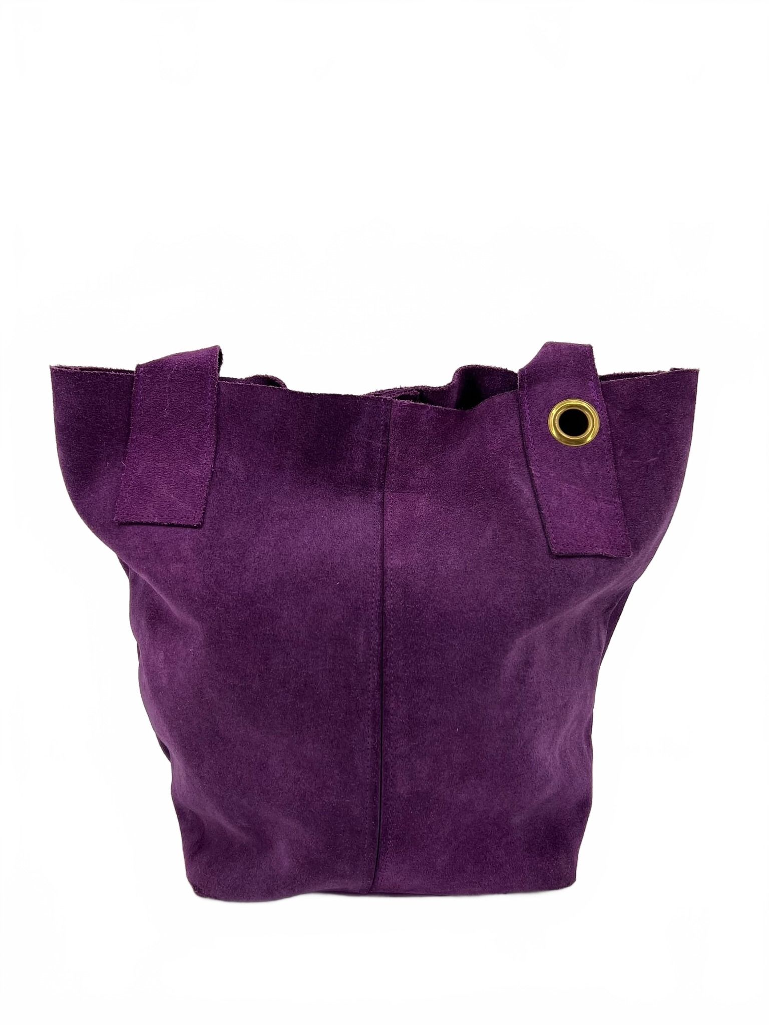 Brand Purple Suede Tote