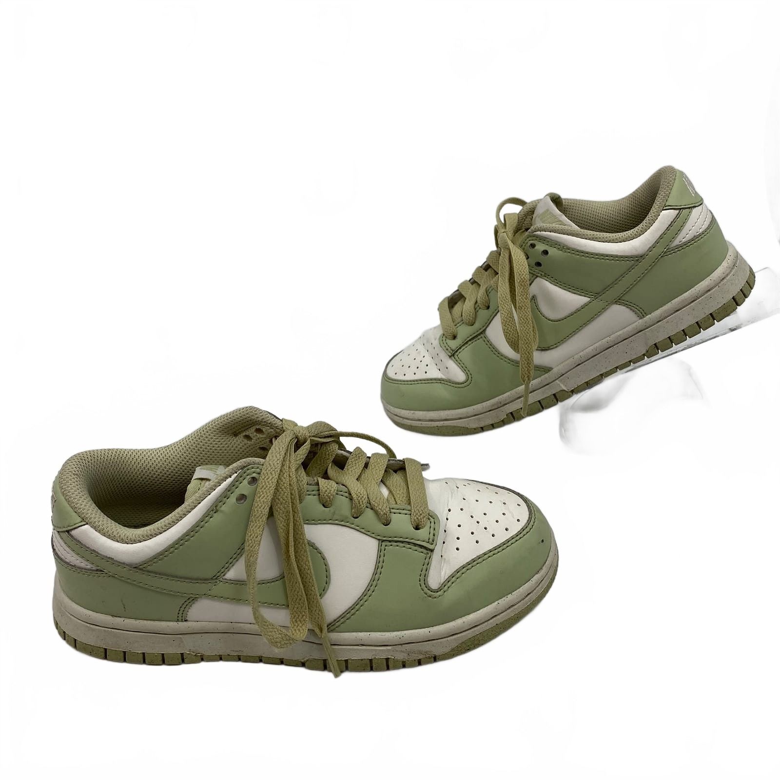 Nike Green White Leather Sneakers