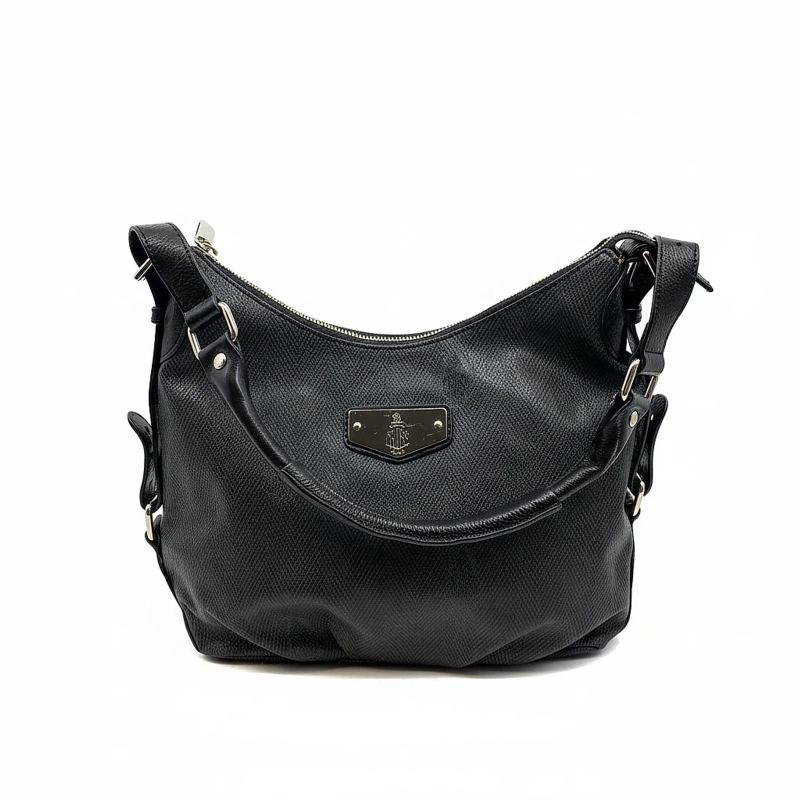 Mark Cross Black Leather Shoulder Bag
