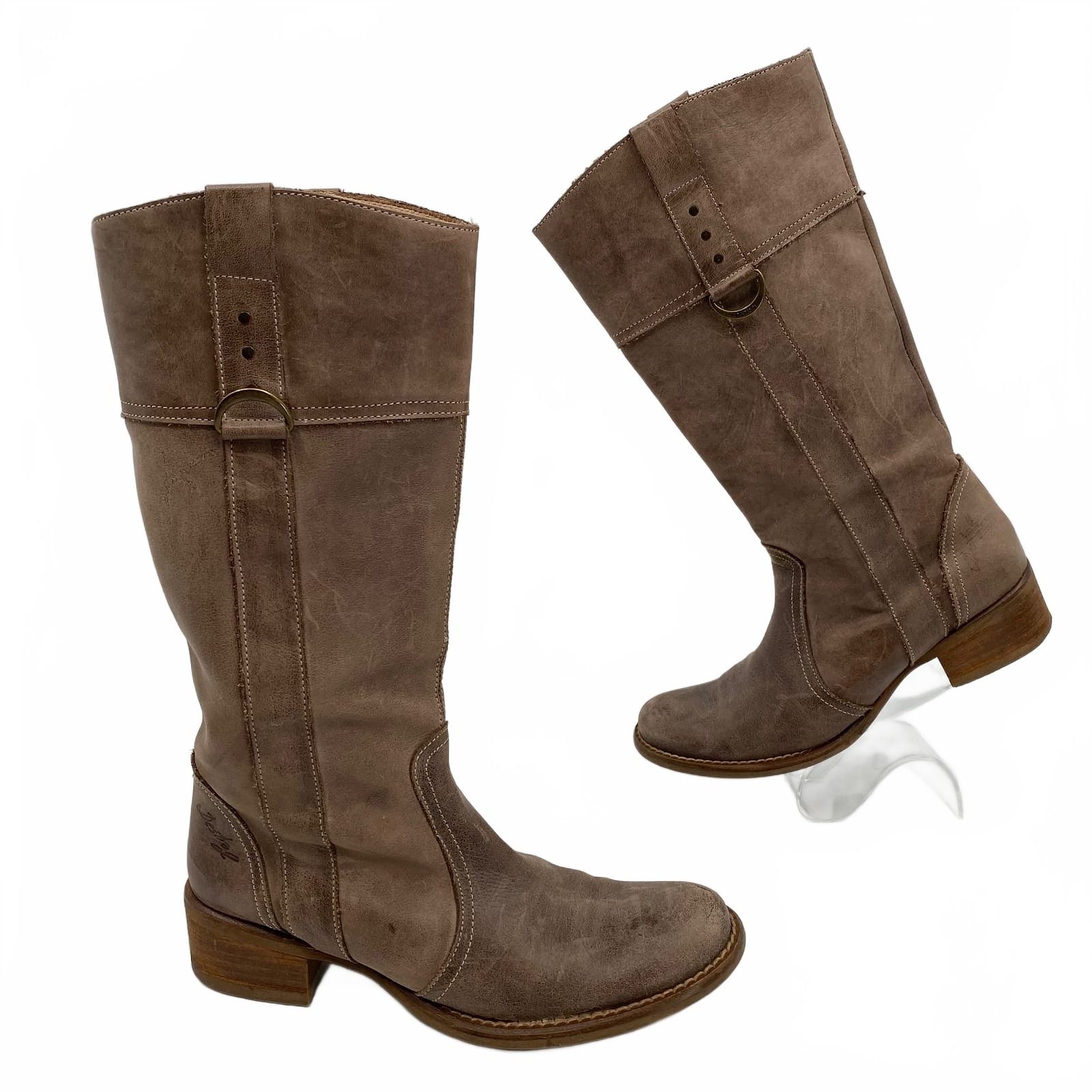 Destroy Brown Heeled Boots